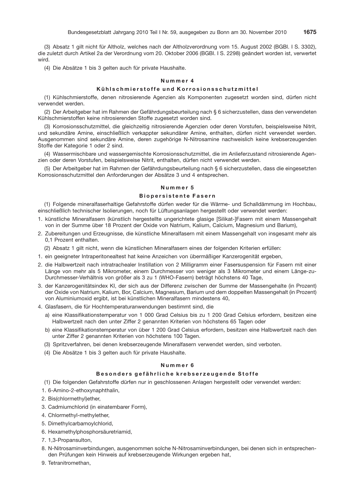 BGBl. 2010, Seite 1675 — Originalseite als Abbildung