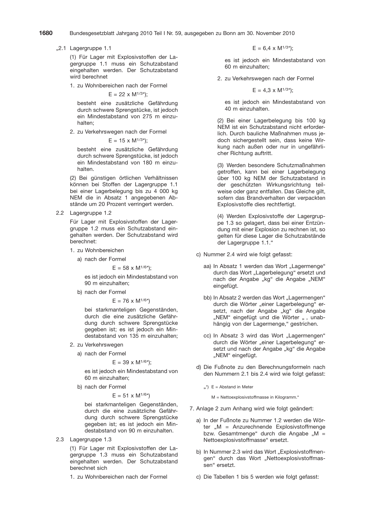 BGBl. 2010, Seite 1680 — Originalseite als Abbildung