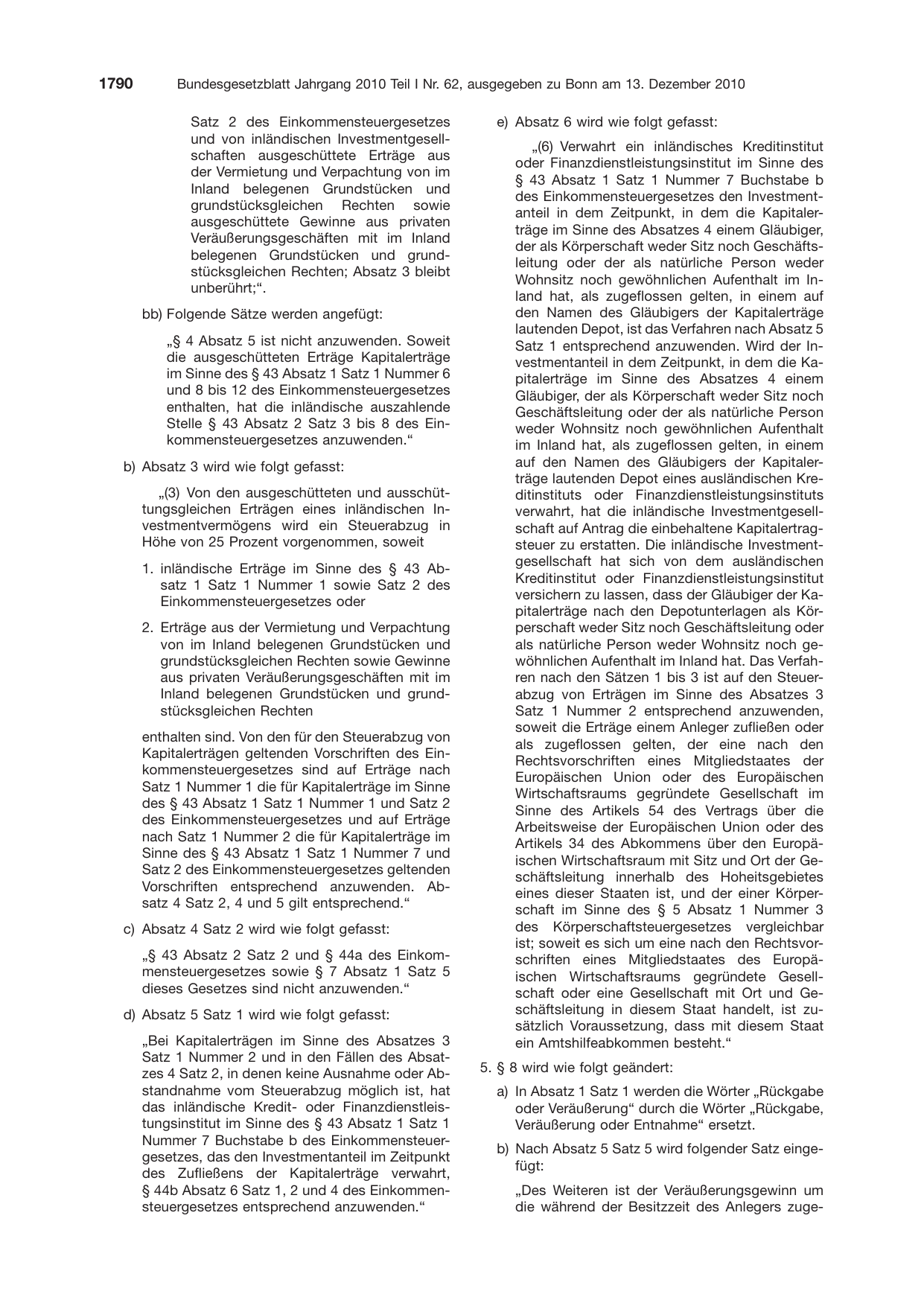 BGBl. 2010, Seite 1790 — Originalseite als Abbildung