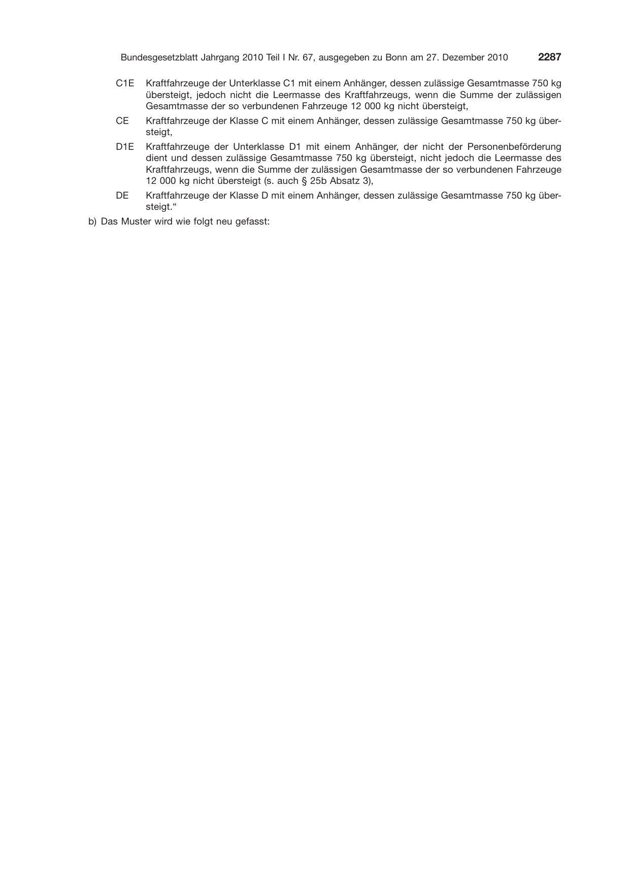 BGBl. 2010, Seite 2287 — Originalseite als Abbildung