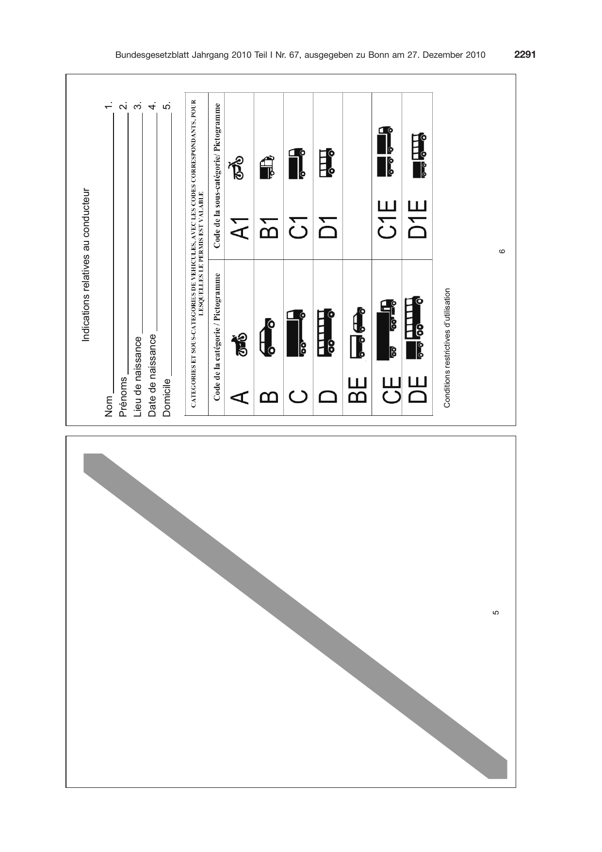 BGBl. 2010, Seite 2291 — Originalseite als Abbildung