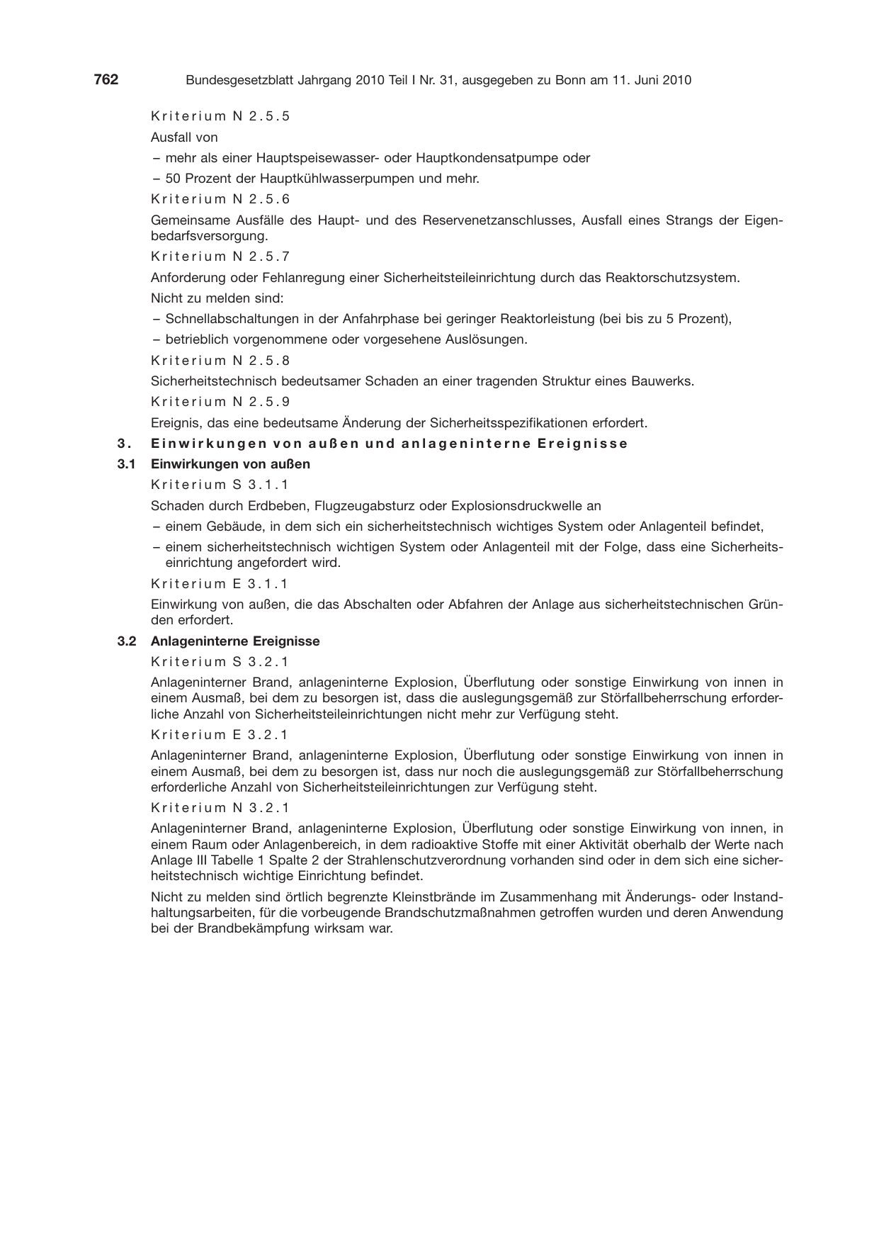 BGBl. 2010, Seite 762 — Originalseite als Abbildung