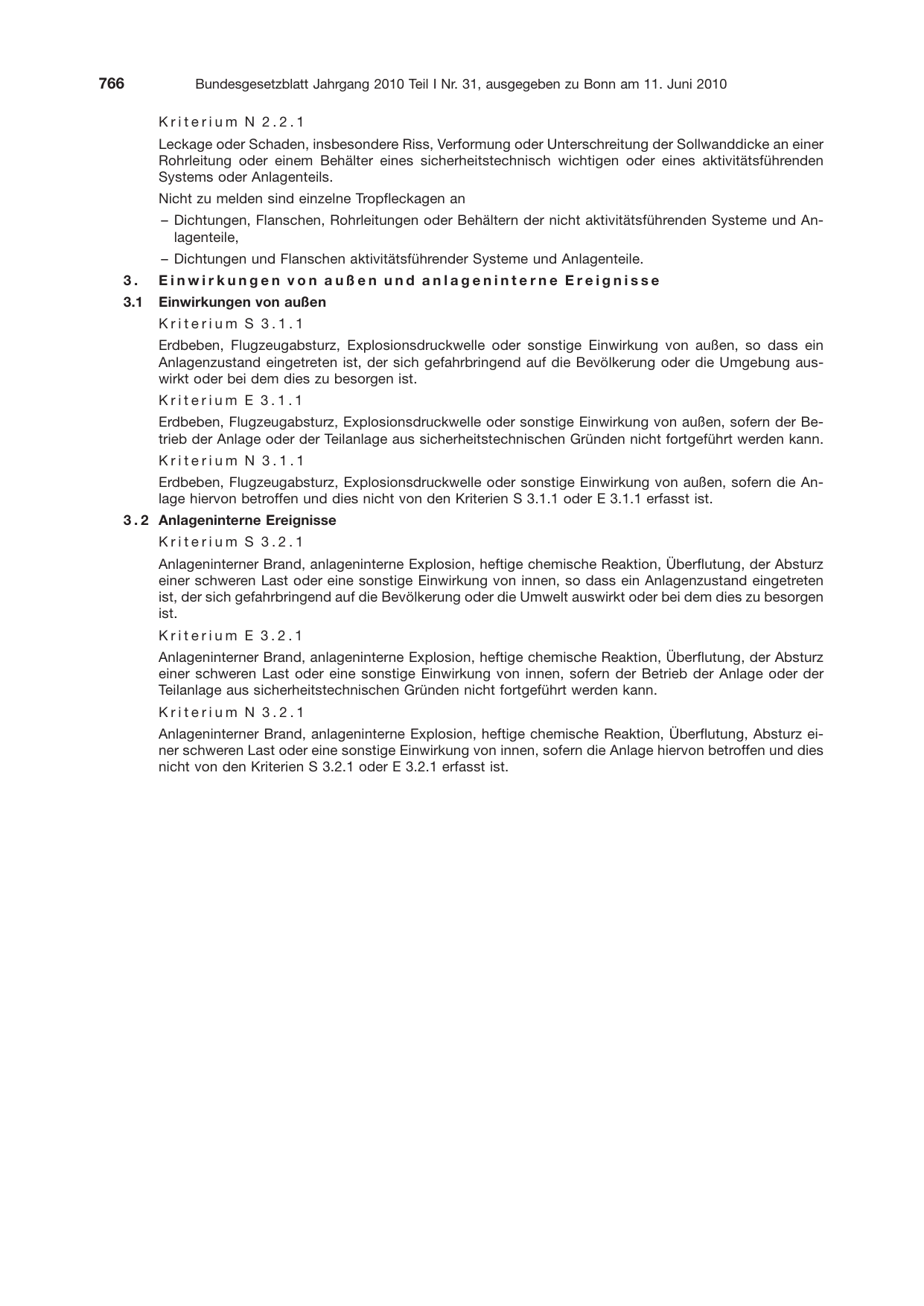 BGBl. 2010, Seite 766 — Originalseite als Abbildung