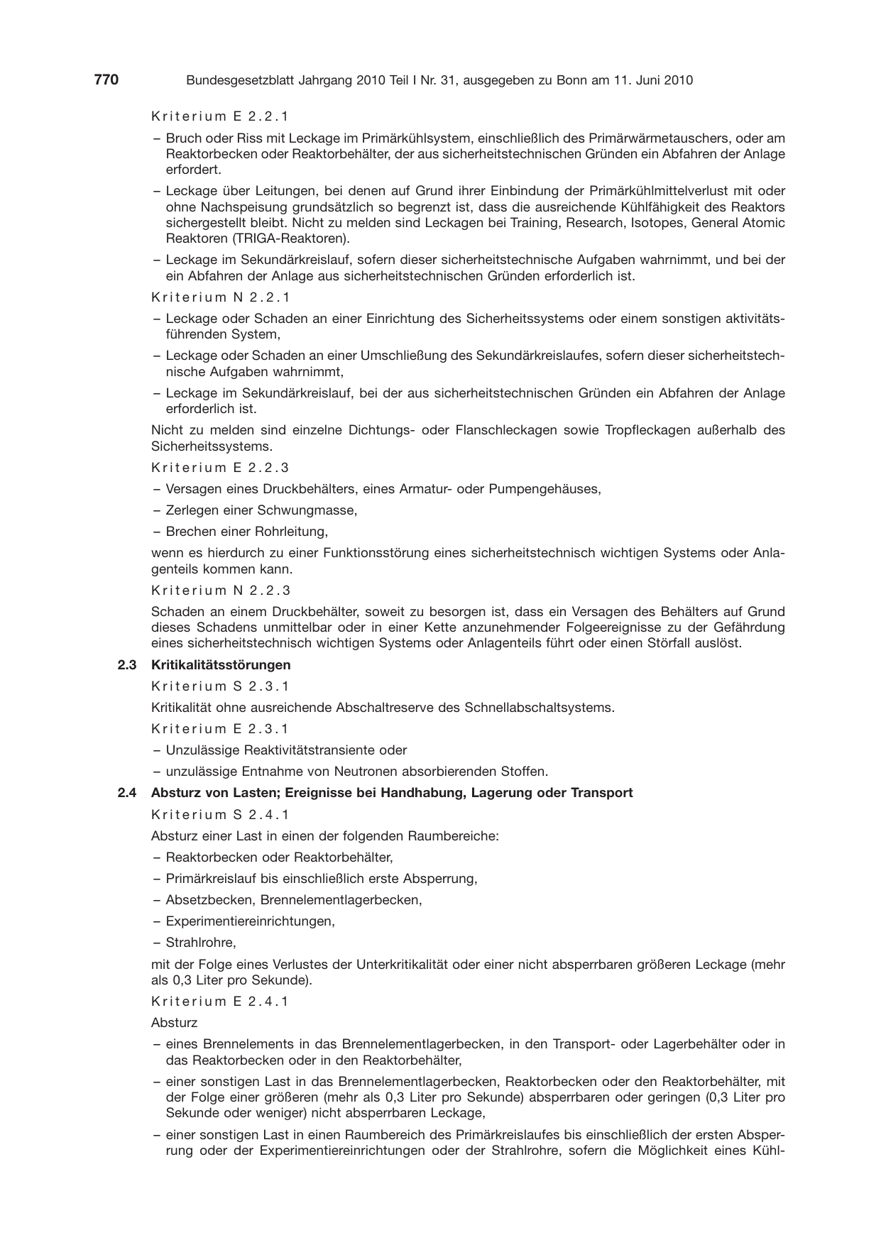 BGBl. 2010, Seite 770 — Originalseite als Abbildung