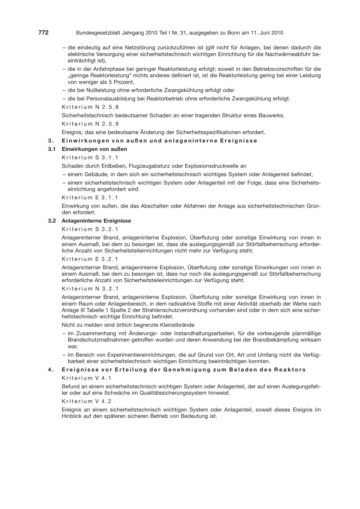 BGBl. 2010, Seite 772 — Originalseite als Abbildung
