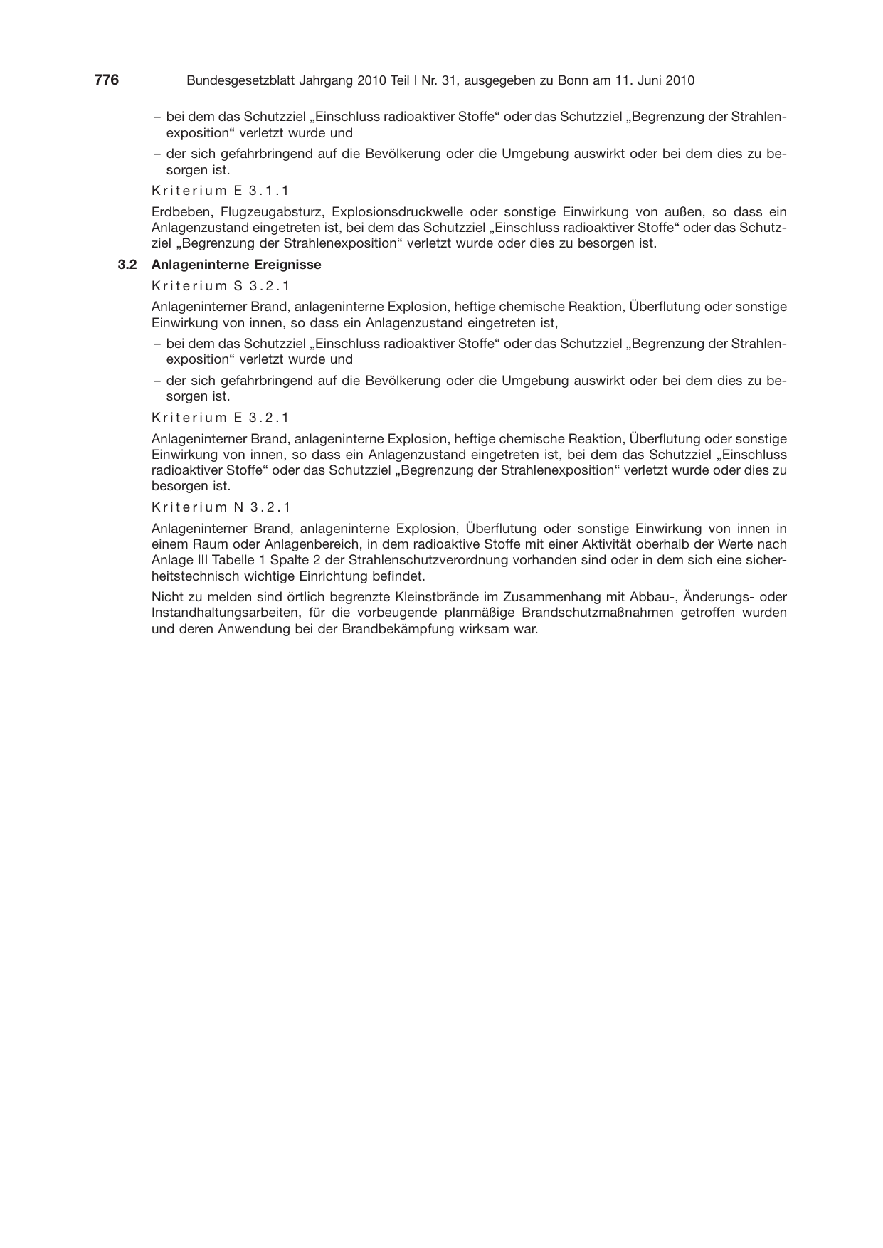 BGBl. 2010, Seite 776 — Originalseite als Abbildung