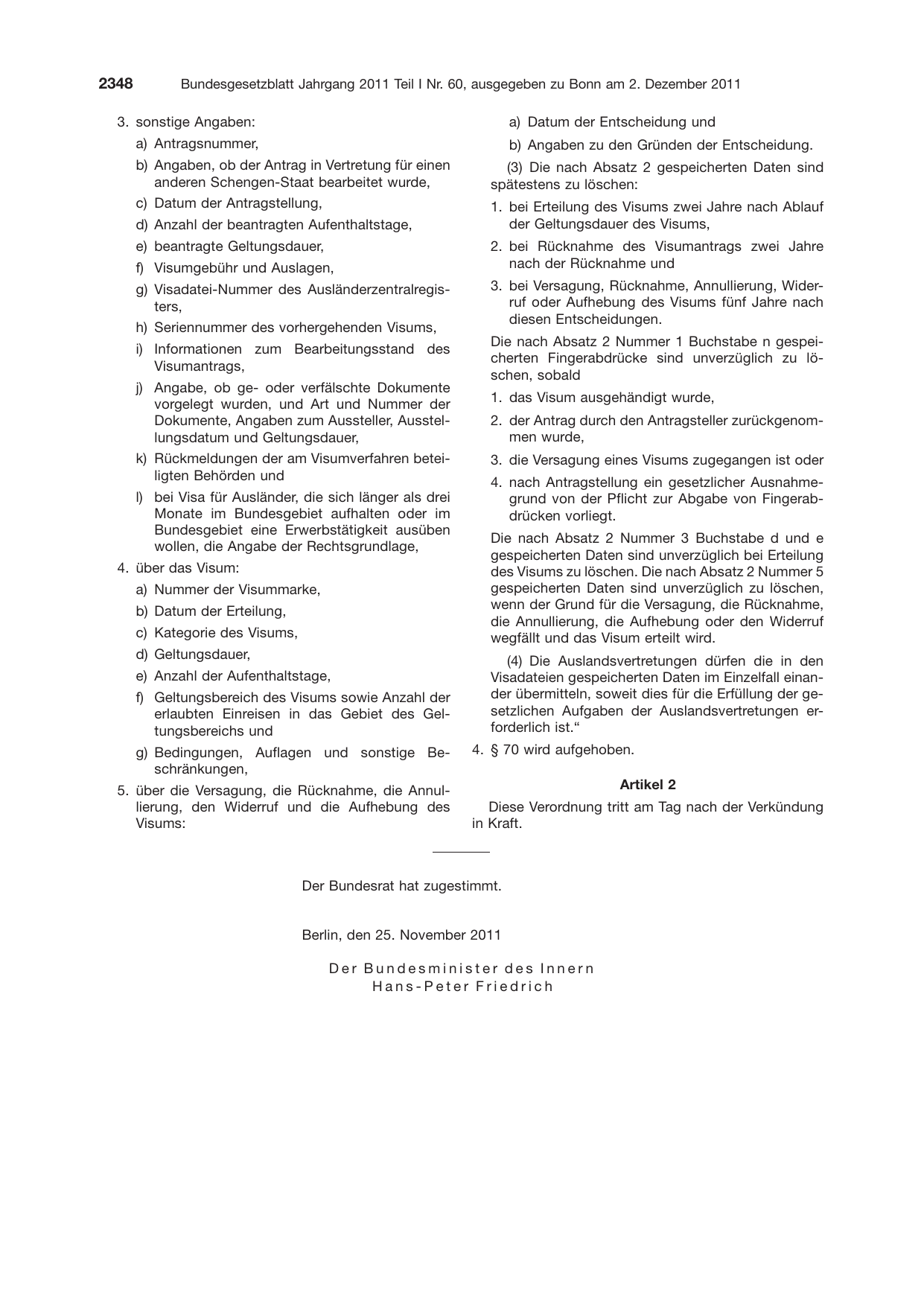 BGBl. 2011, Seite 2348 — Originalseite als Abbildung
