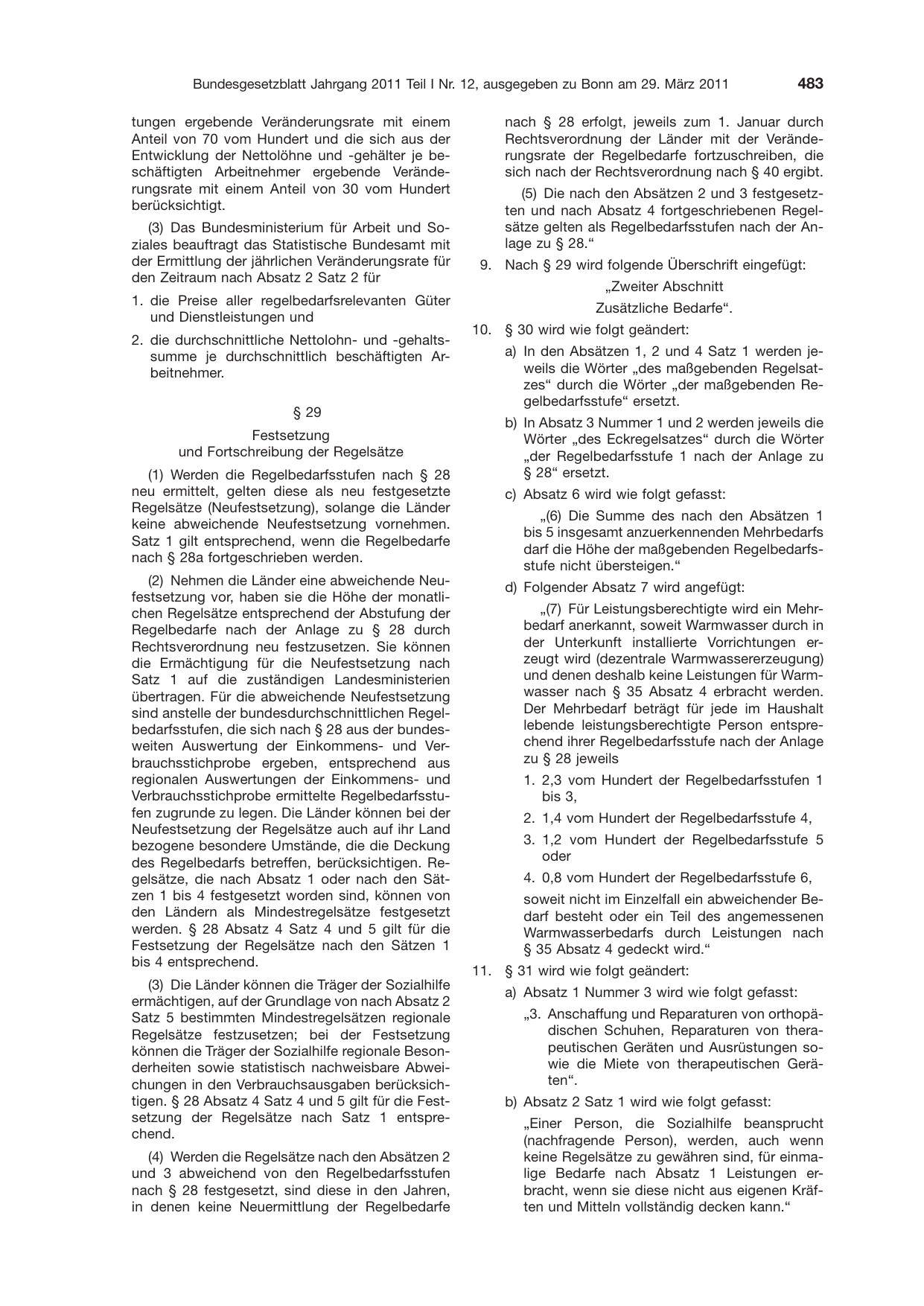 BGBl. 2011, Seite 483 — Originalseite als Abbildung