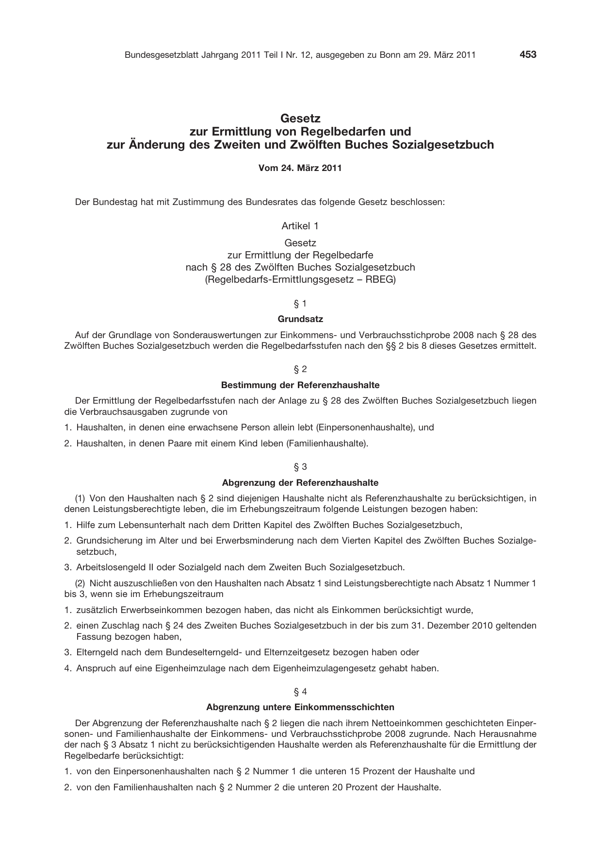 BGBl. 2011, Seite 453 — Originalseite als Abbildung