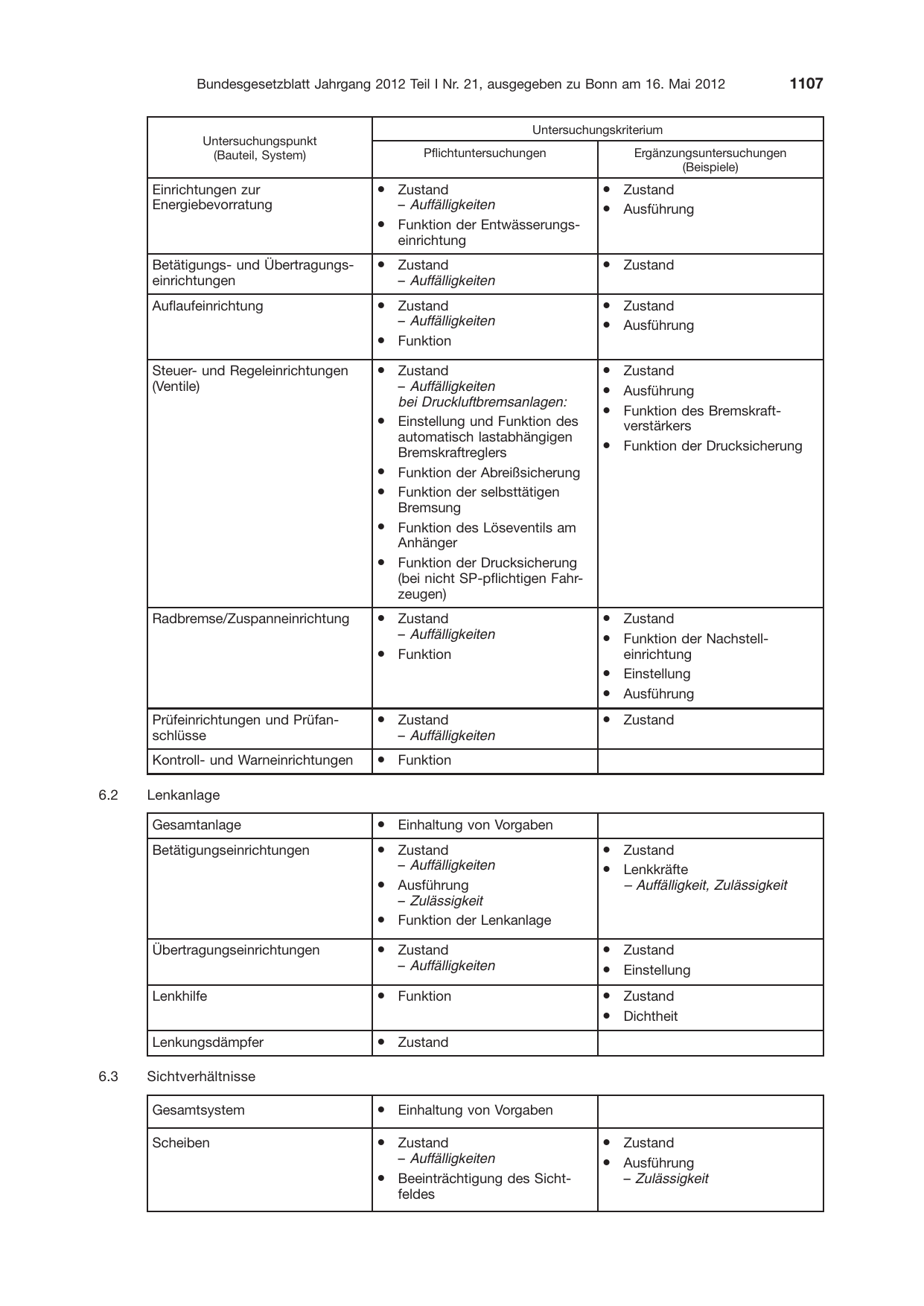 BGBl. 2012, Seite 1107 — Originalseite als Abbildung
