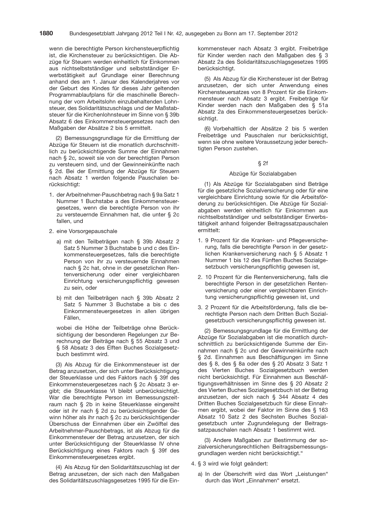 BGBl. 2012, Seite 1880 — Originalseite als Abbildung