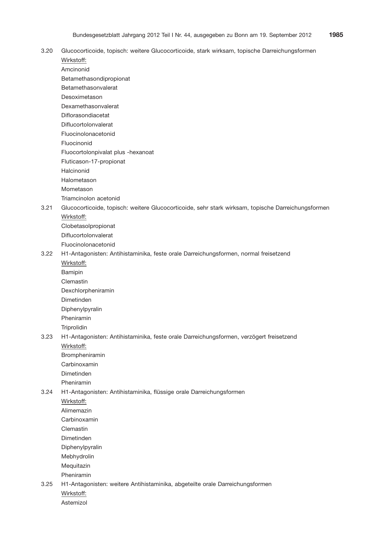BGBl. 2012, Seite 1985 — Originalseite als Abbildung