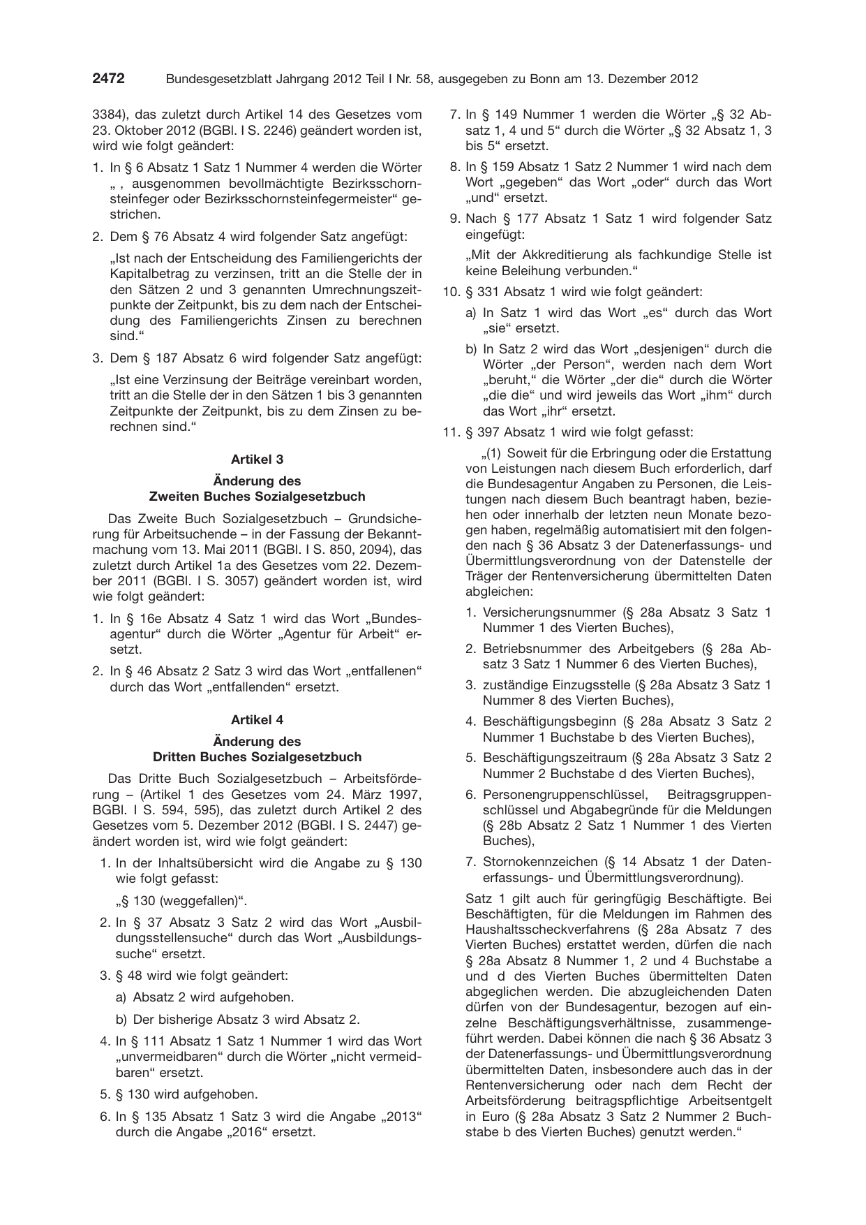 BGBl. 2012, Seite 2472 — Originalseite als Abbildung