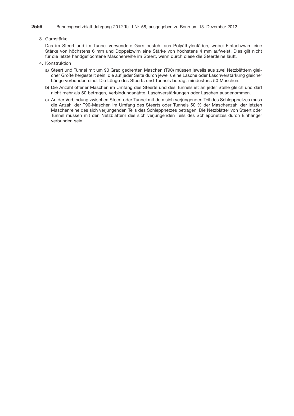 BGBl. 2012, Seite 2556 — Originalseite als Abbildung