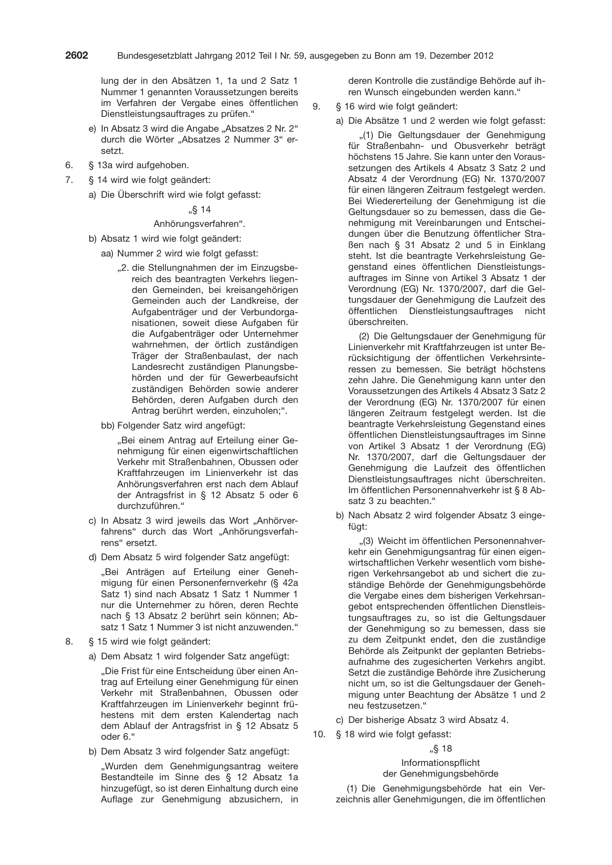 BGBl. 2012, Seite 2602 — Originalseite als Abbildung
