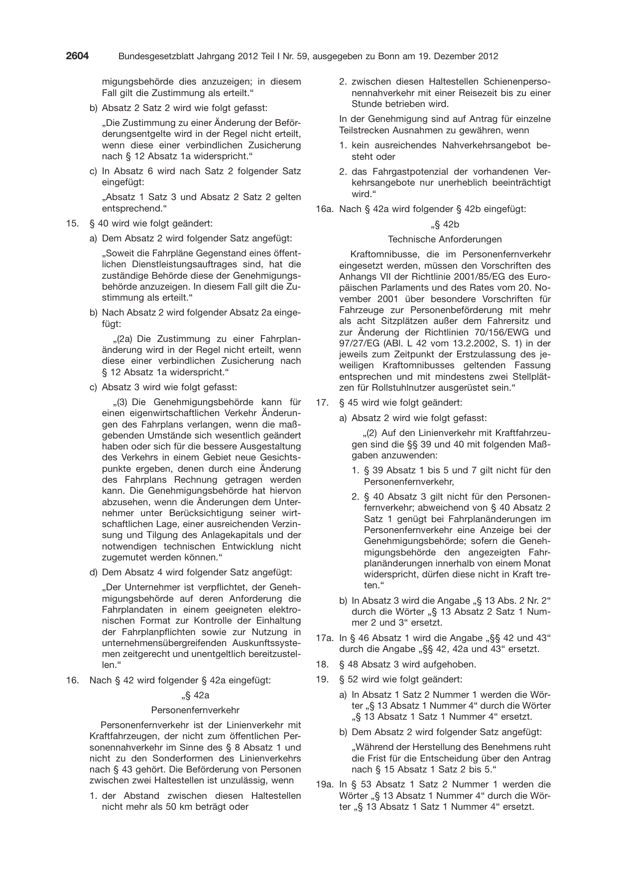 BGBl. 2012, Seite 2604 — Originalseite als Abbildung