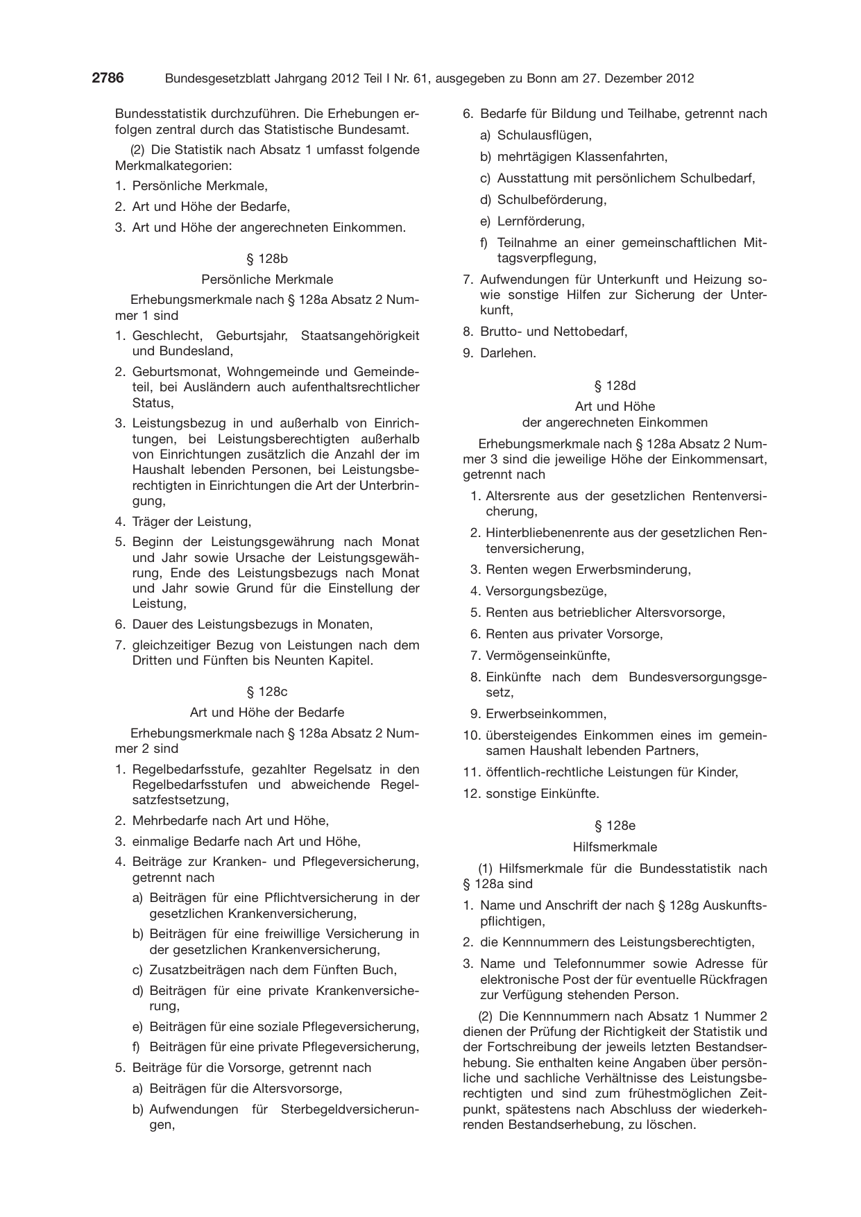 BGBl. 2012, Seite 2786 — Originalseite als Abbildung