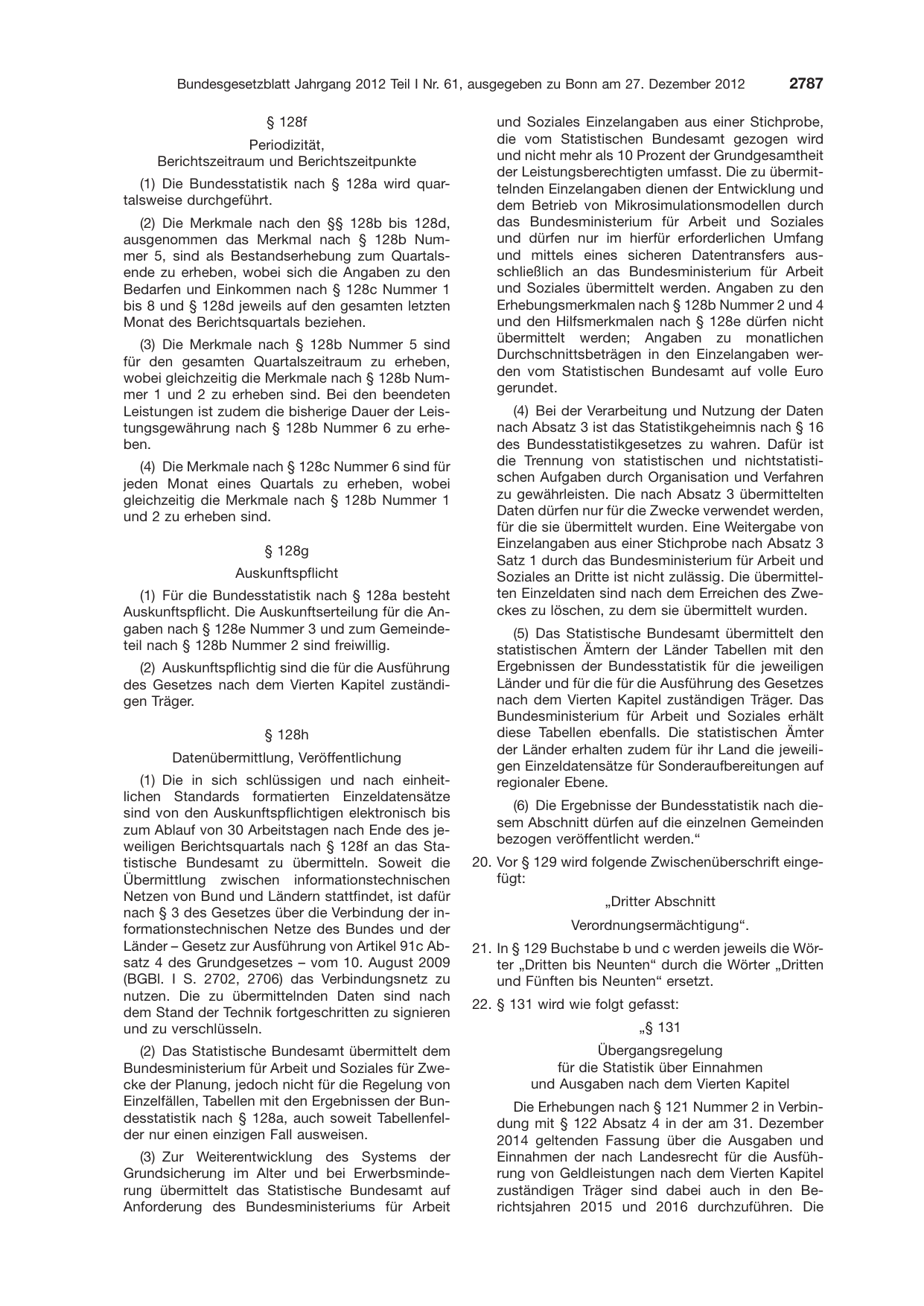 BGBl. 2012, Seite 2787 — Originalseite als Abbildung