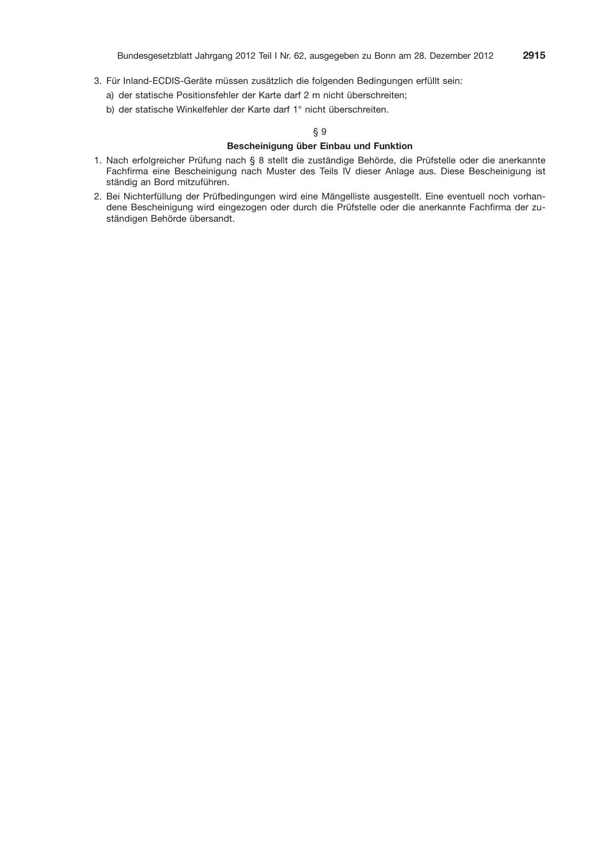 BGBl. 2012, Seite 2915 — Originalseite als Abbildung