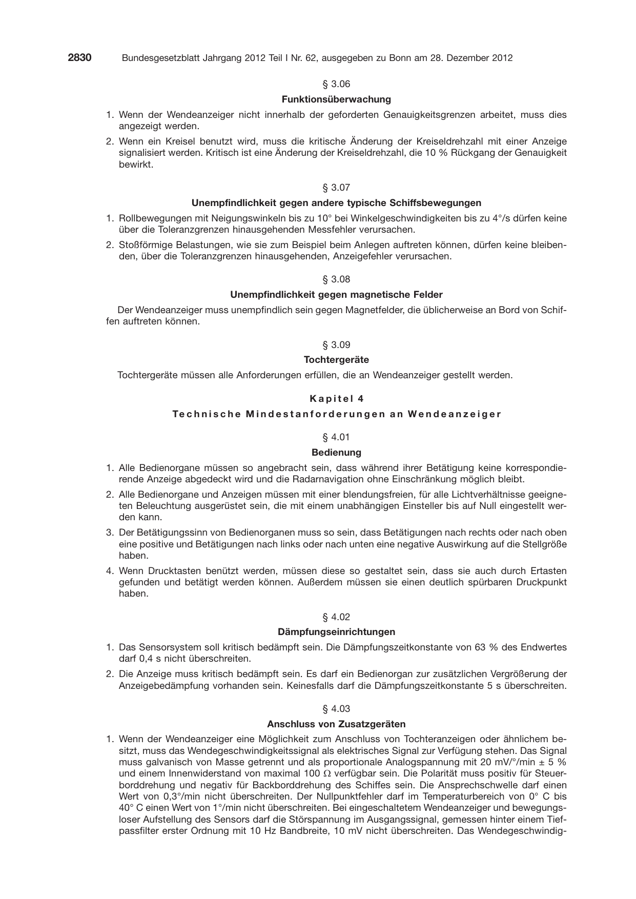 BGBl. 2012, Seite 2830 — Originalseite als Abbildung