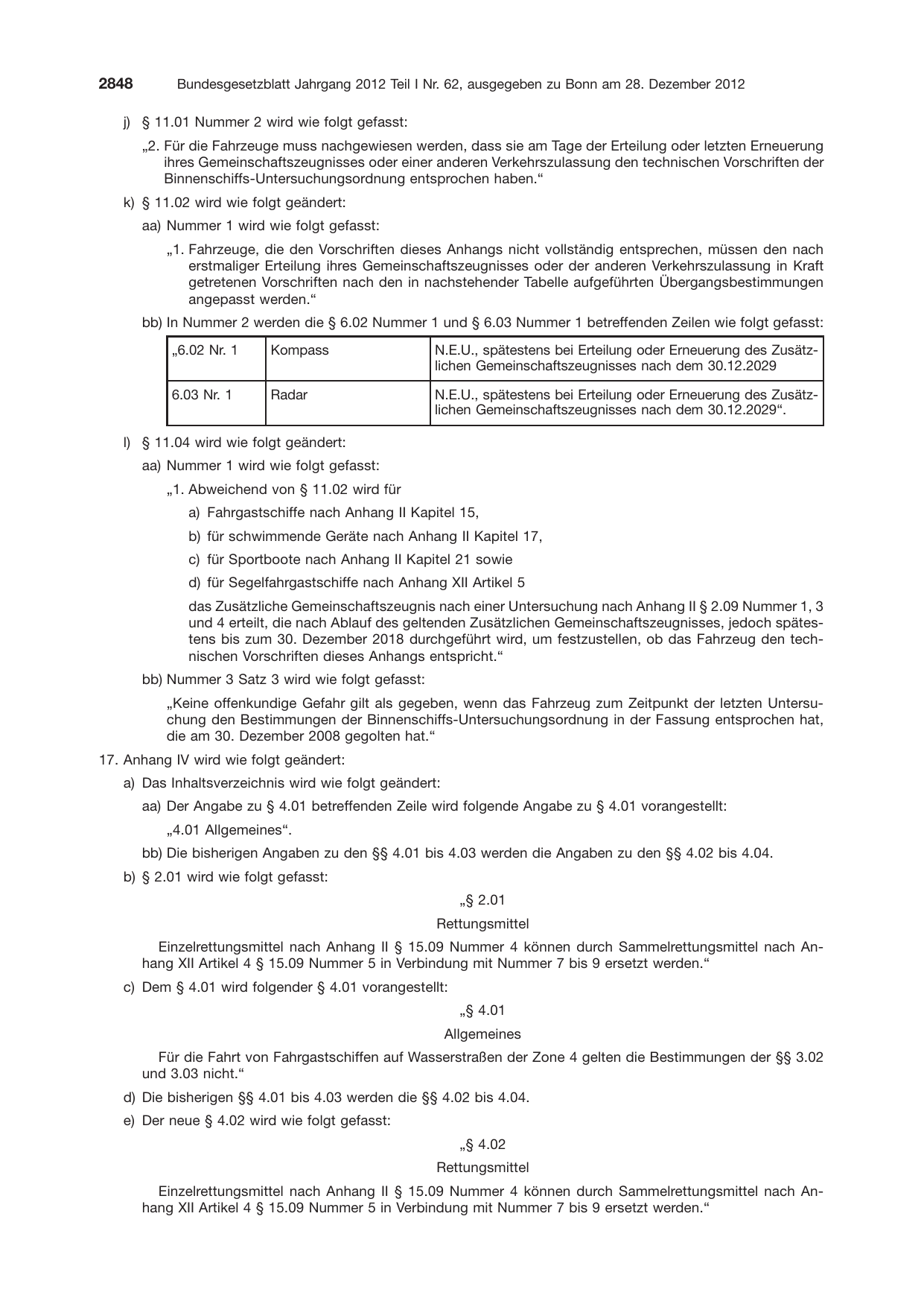 BGBl. 2012, Seite 2848 — Originalseite als Abbildung