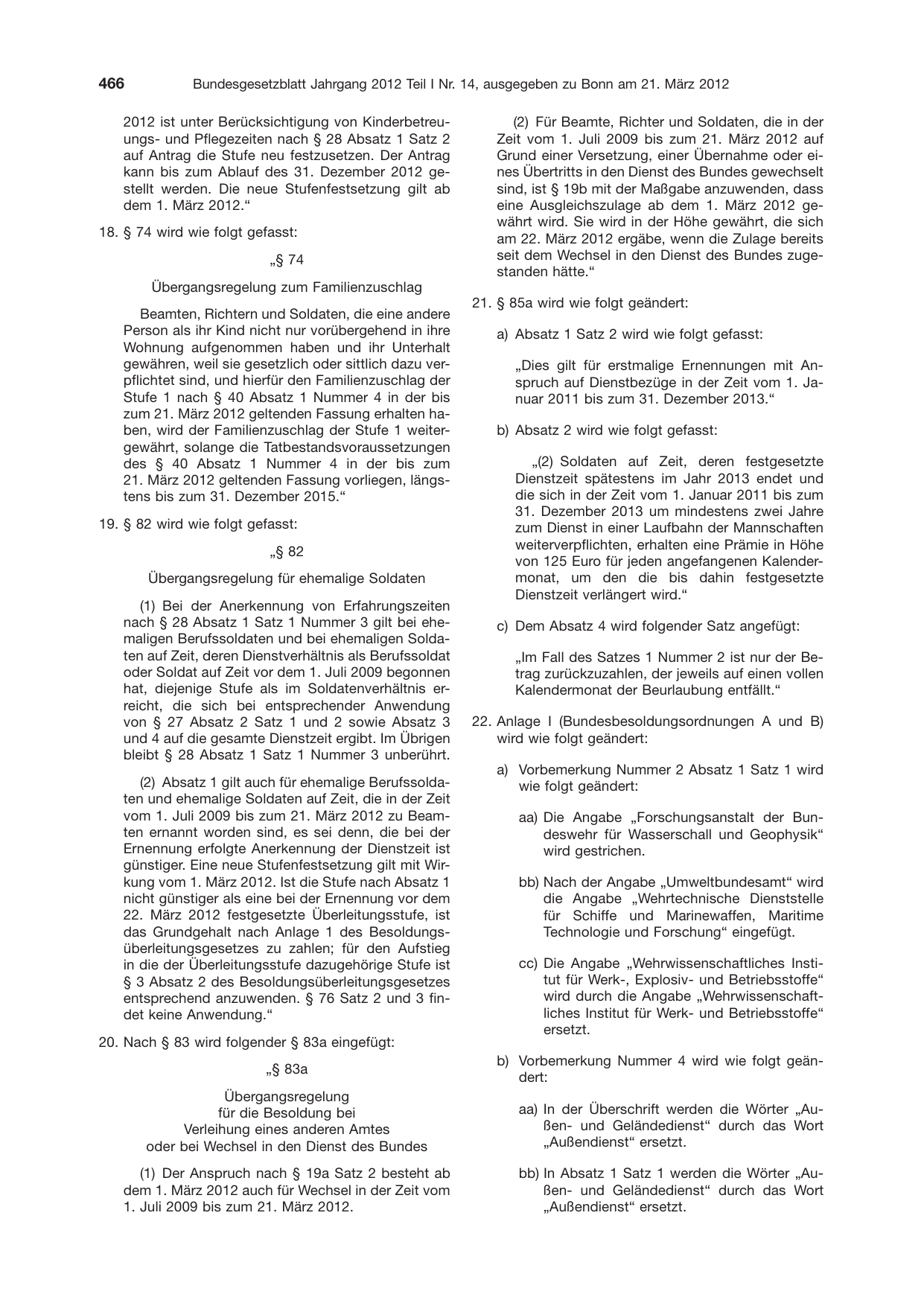BGBl. 2012, Seite 466 — Originalseite als Abbildung