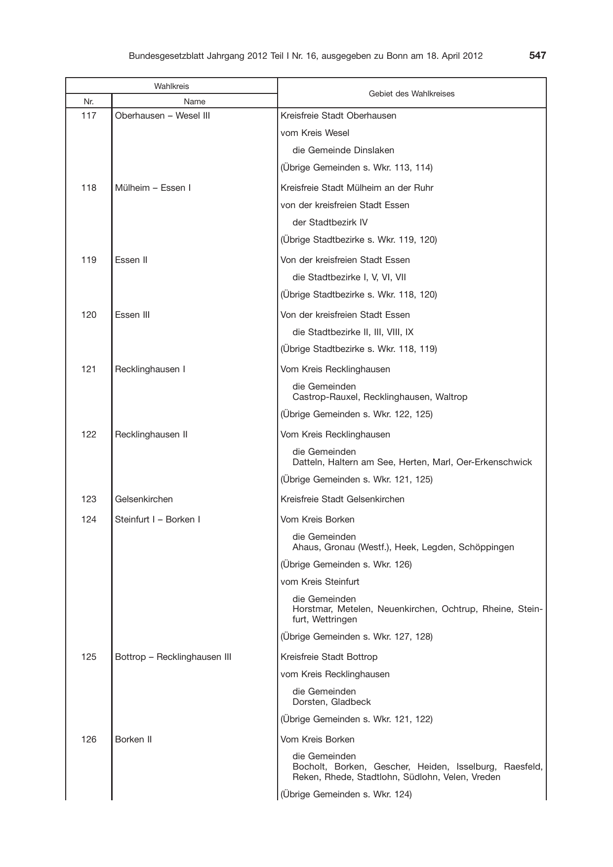 BGBl. 2012, Seite 547 — Originalseite als Abbildung