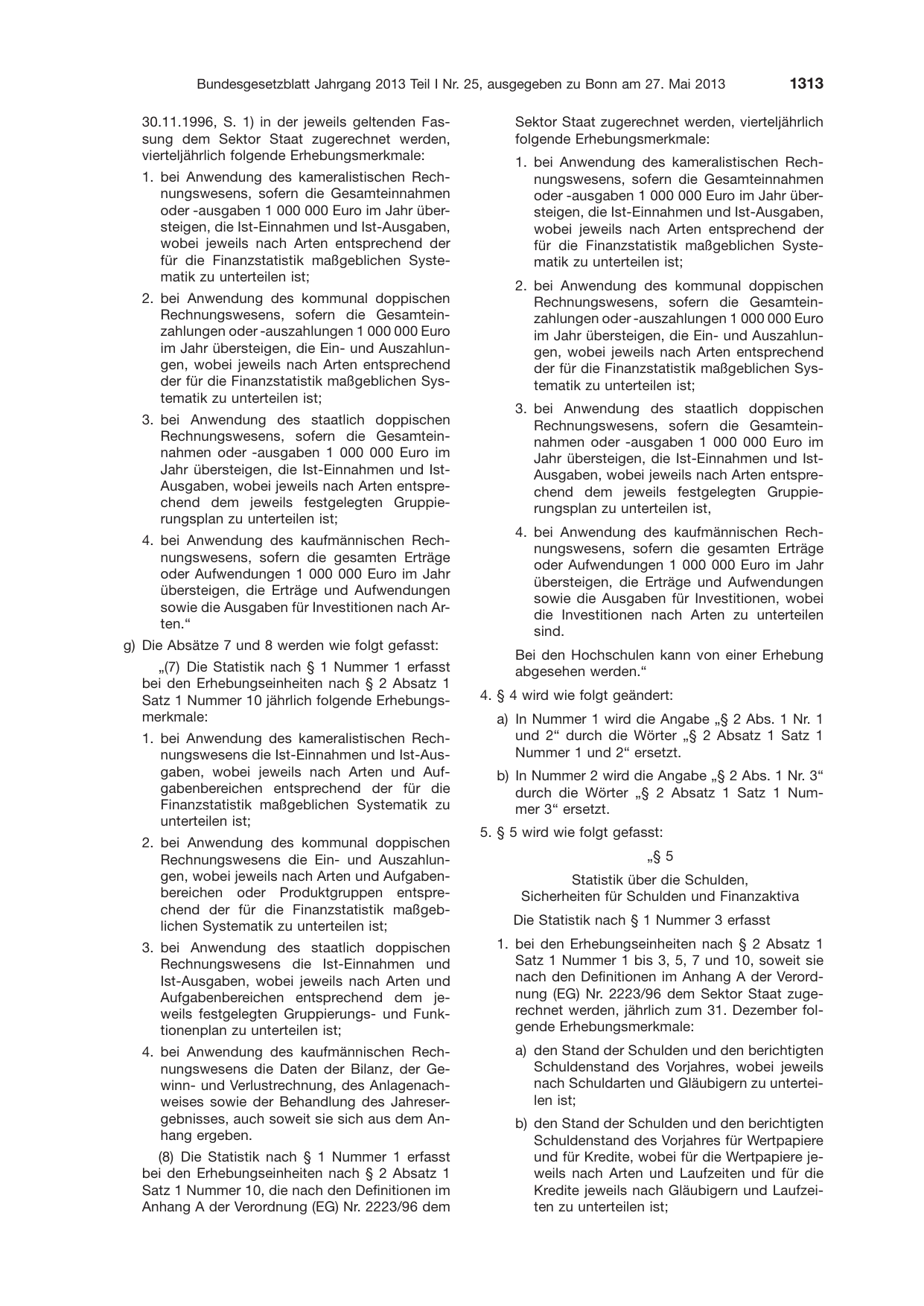 BGBl. 2013, Seite 1313 — Originalseite als Abbildung