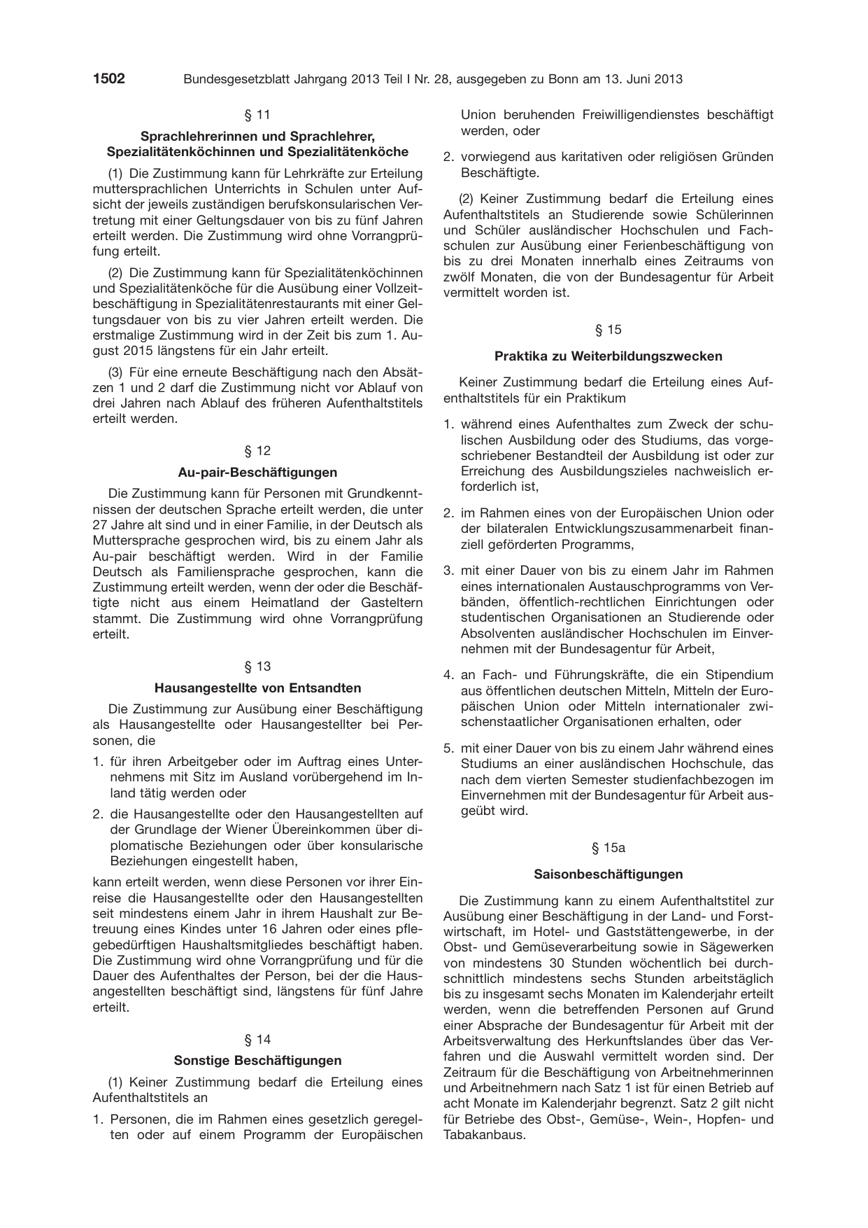 BGBl. 2013, Seite 1502 — Originalseite als Abbildung