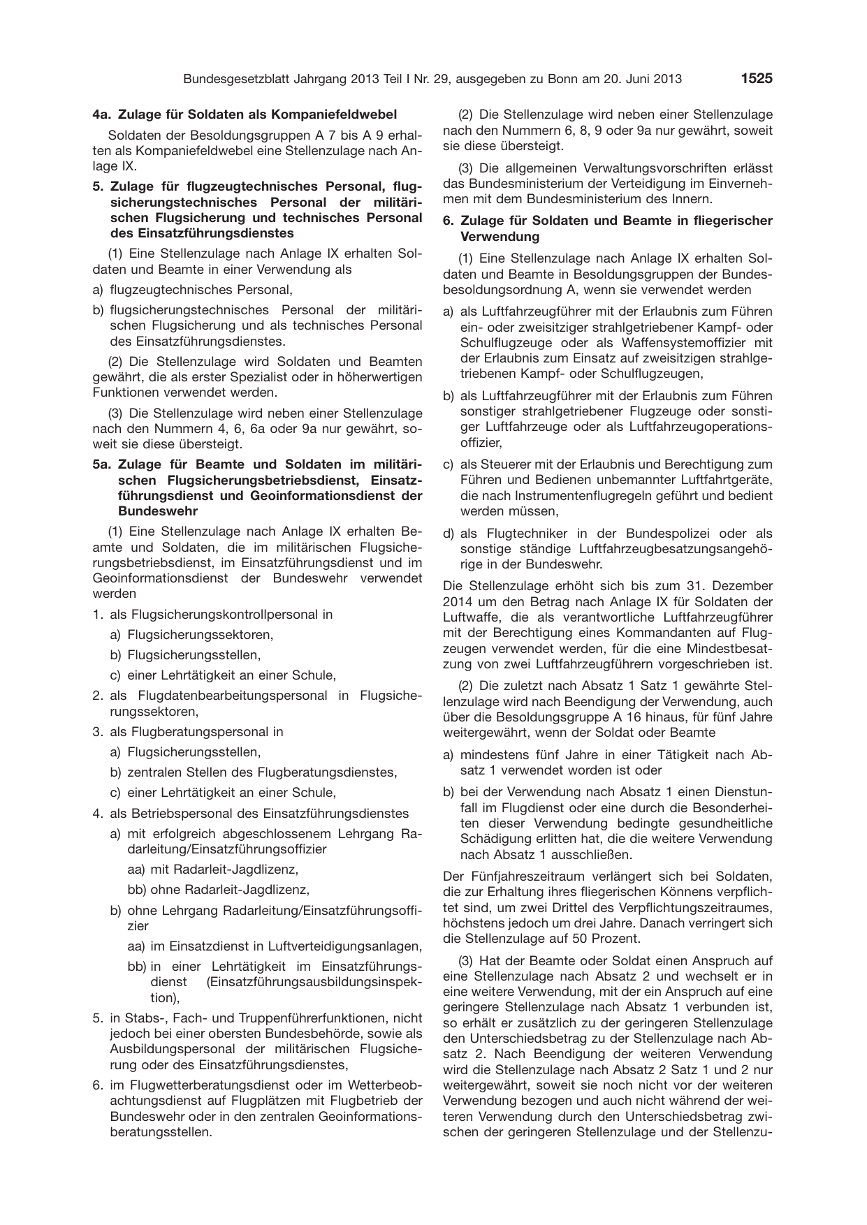 BGBl. 2013, Seite 1525 — Originalseite als Abbildung