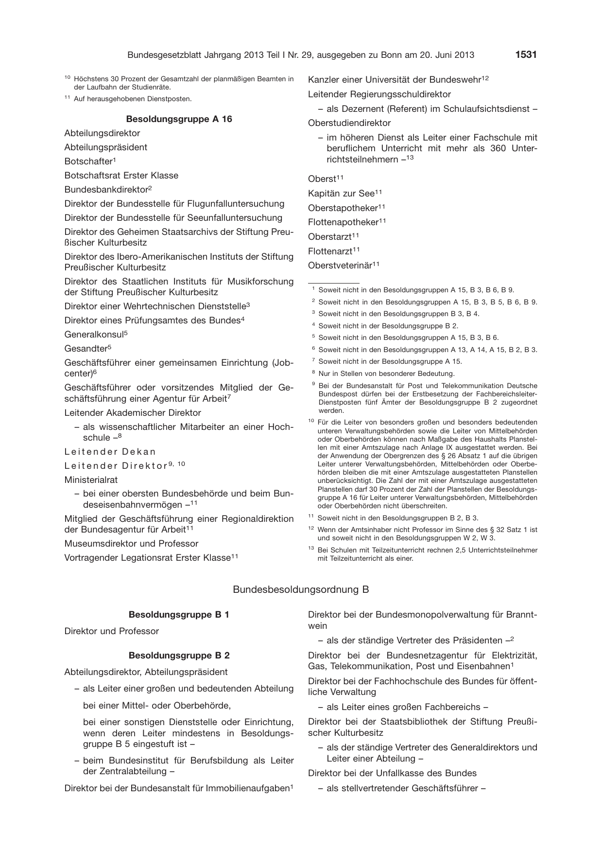 BGBl. 2013, Seite 1531 — Originalseite als Abbildung