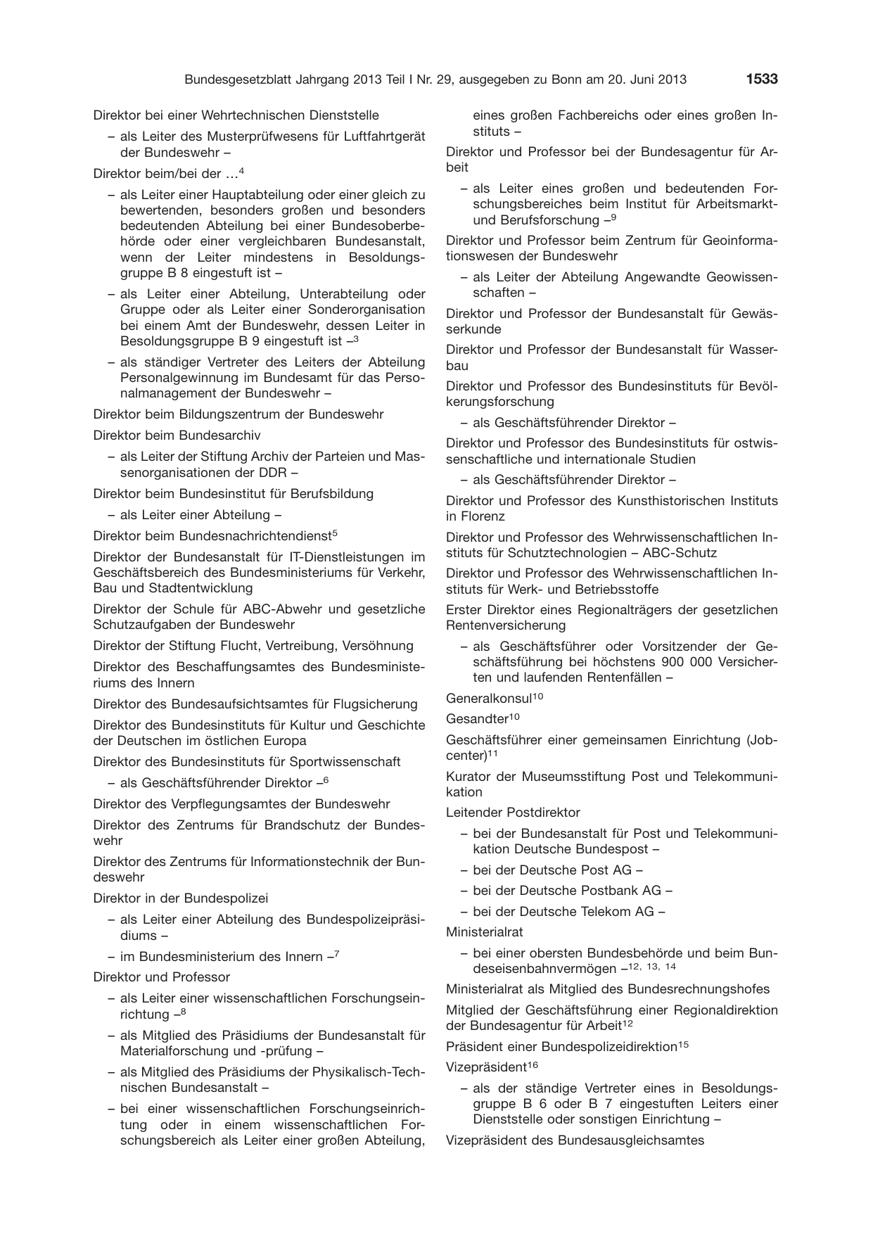 BGBl. 2013, Seite 1533 — Originalseite als Abbildung