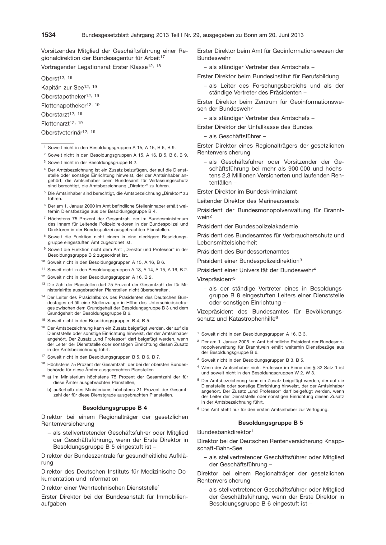 BGBl. 2013, Seite 1534 — Originalseite als Abbildung