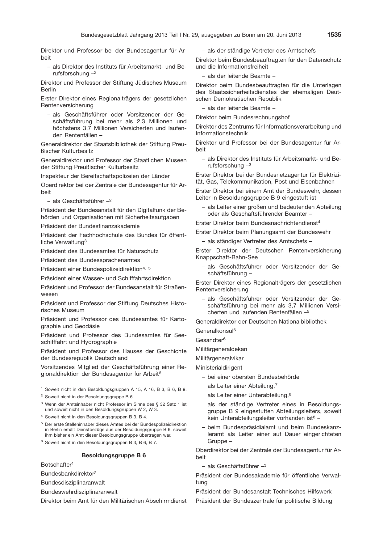 BGBl. 2013, Seite 1535 — Originalseite als Abbildung