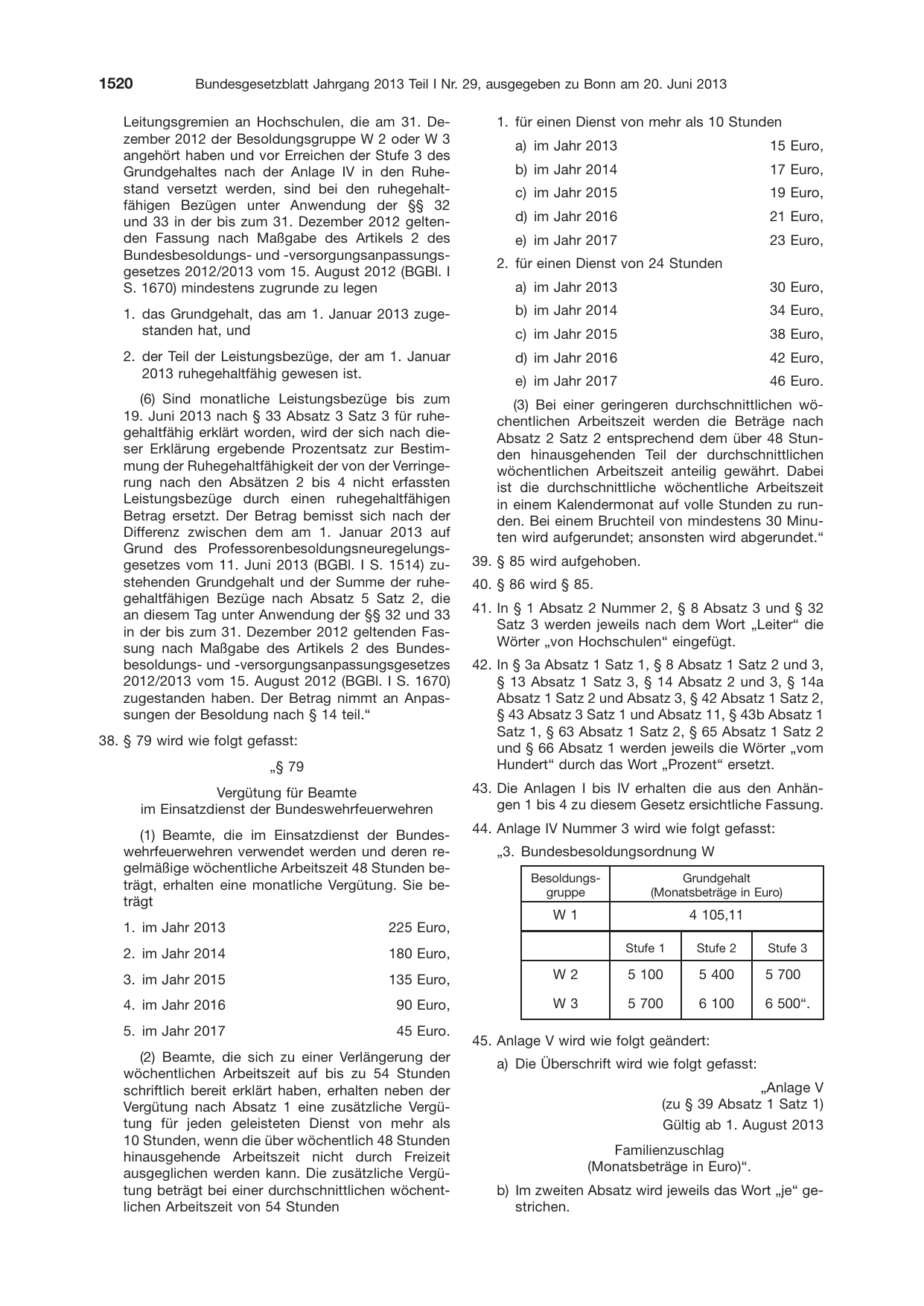 BGBl. 2013, Seite 1520 — Originalseite als Abbildung