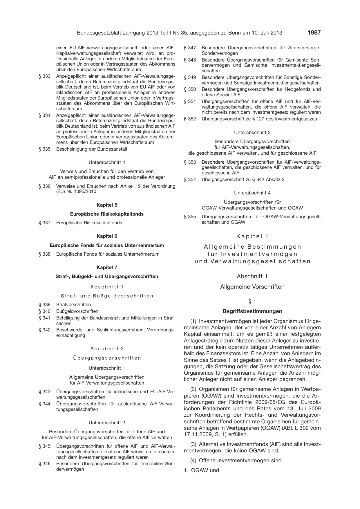 BGBl. 2013, Seite 1987 — Originalseite als Abbildung