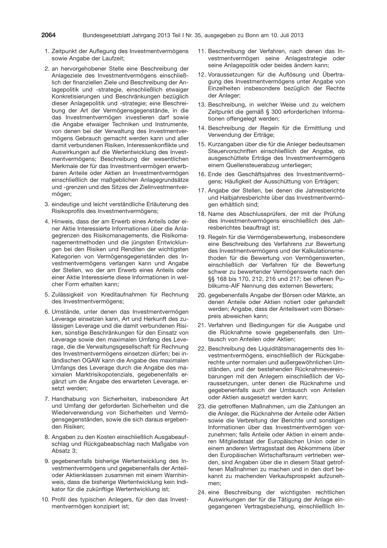 BGBl. 2013, Seite 2064 — Originalseite als Abbildung