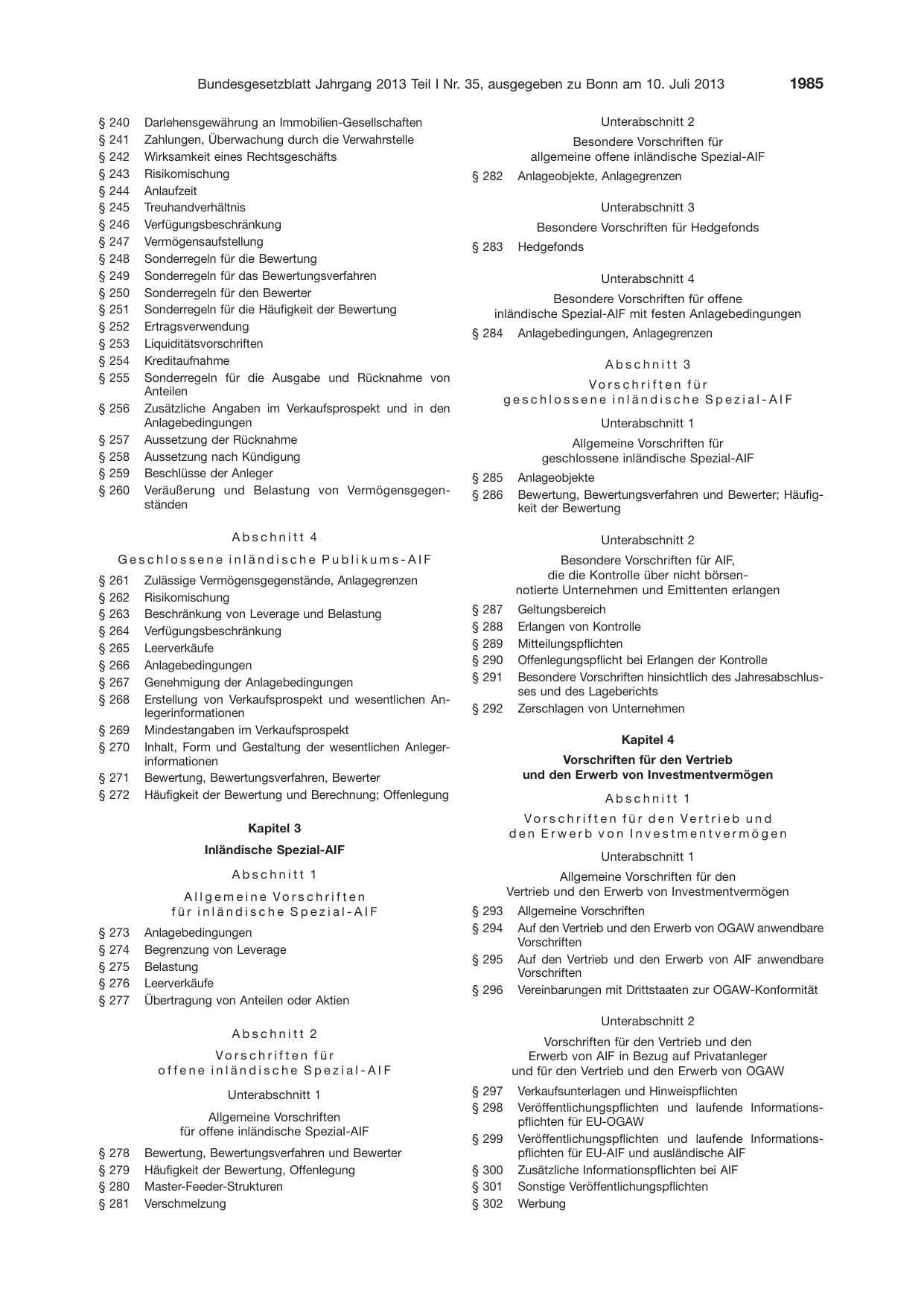 BGBl. 2013, Seite 1985 — Originalseite als Abbildung