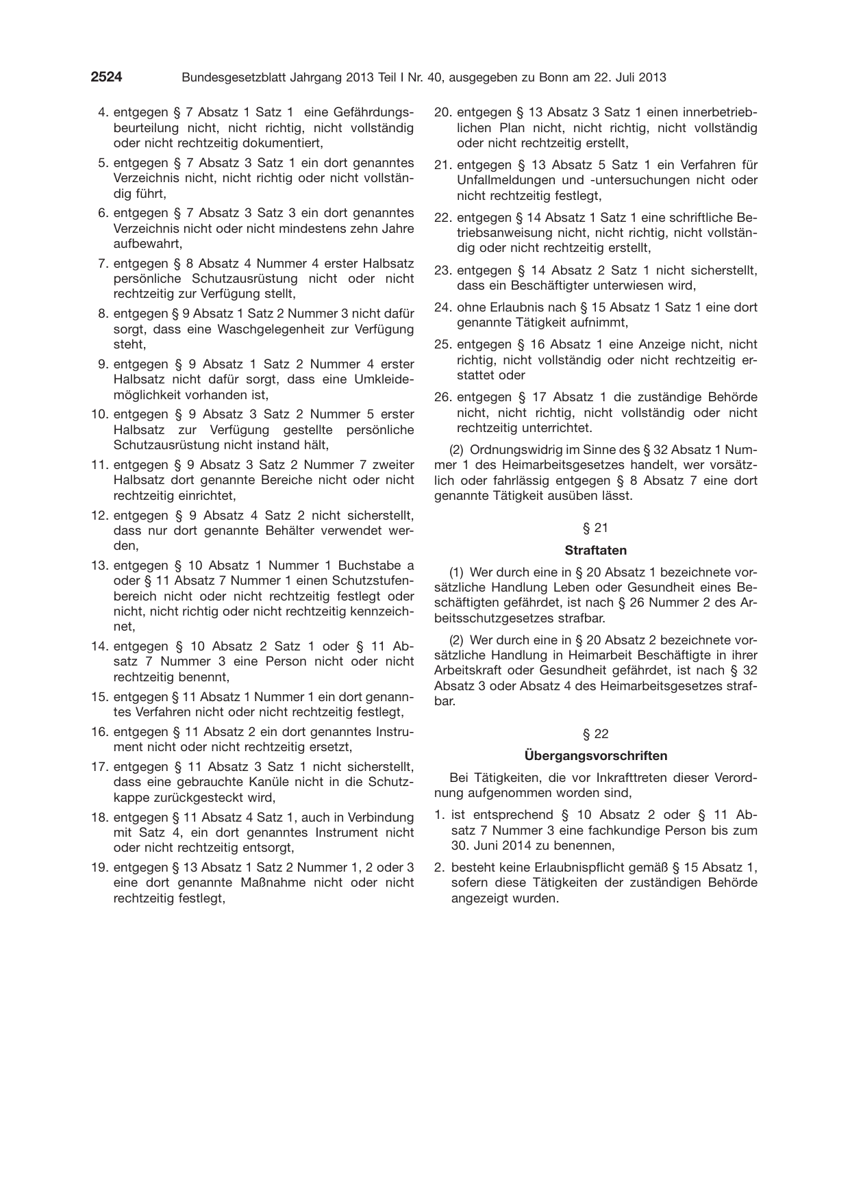 BGBl. 2013, Seite 2524 — Originalseite als Abbildung