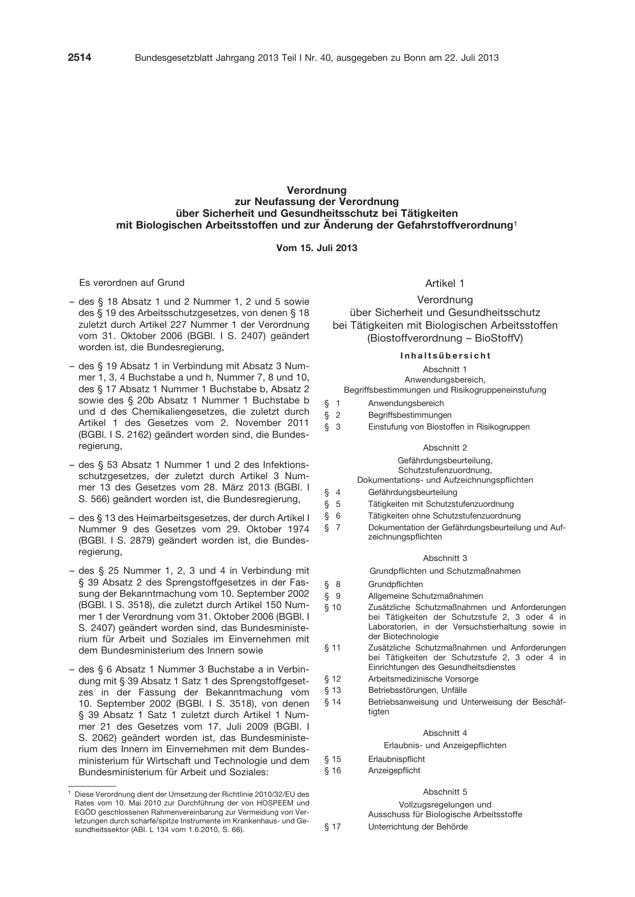 BGBl. 2013, Seite 2514 — Originalseite als Abbildung