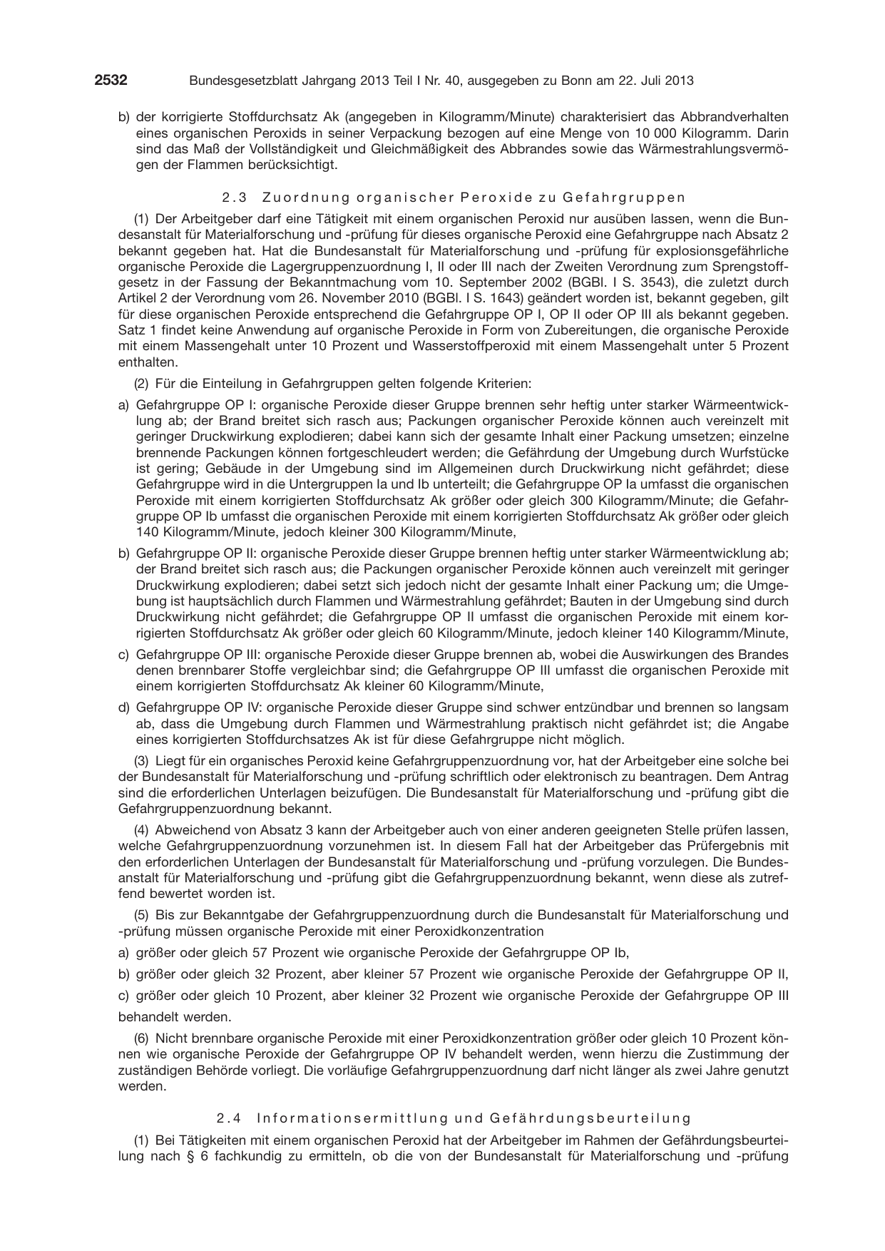 BGBl. 2013, Seite 2532 — Originalseite als Abbildung