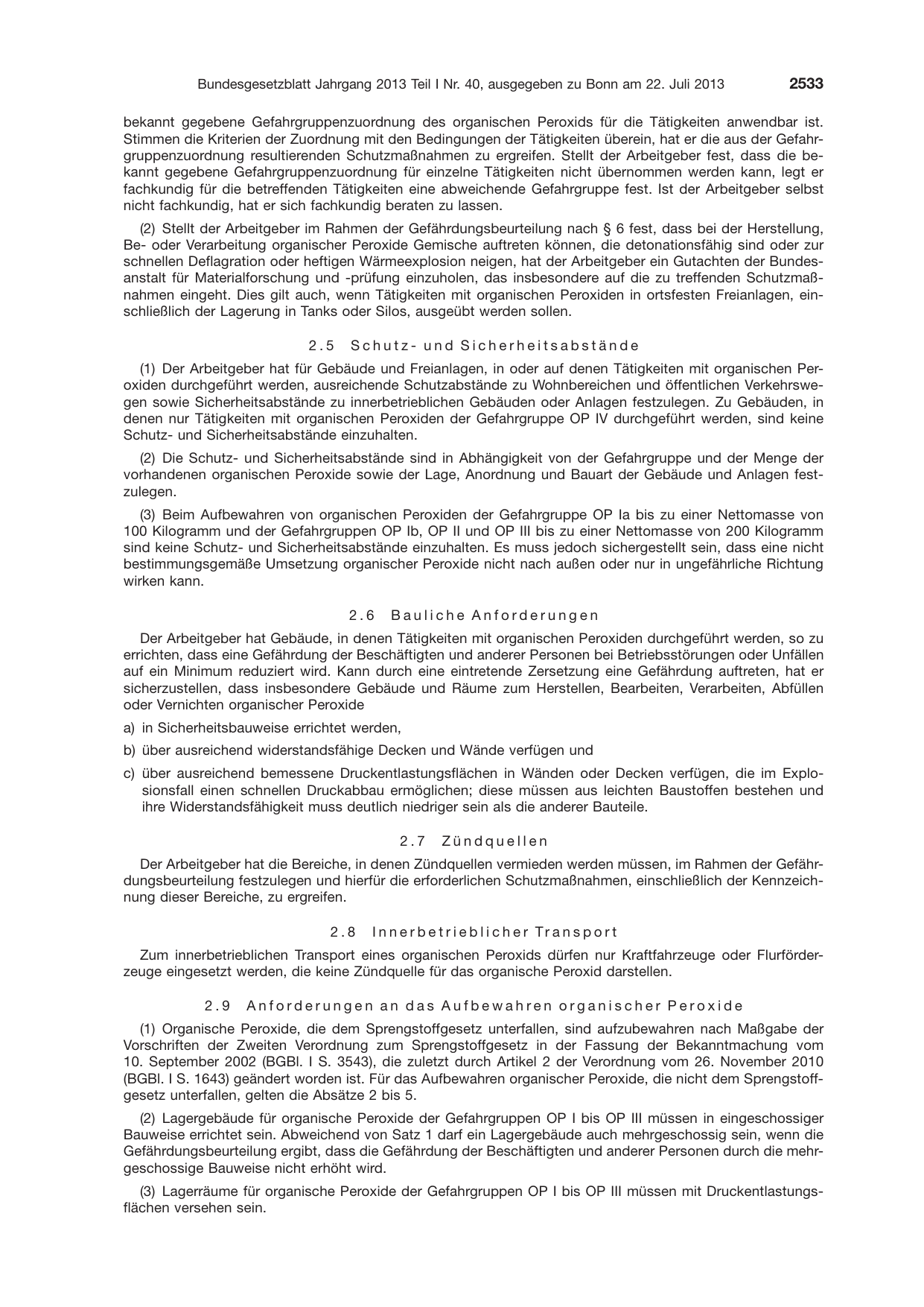BGBl. 2013, Seite 2533 — Originalseite als Abbildung
