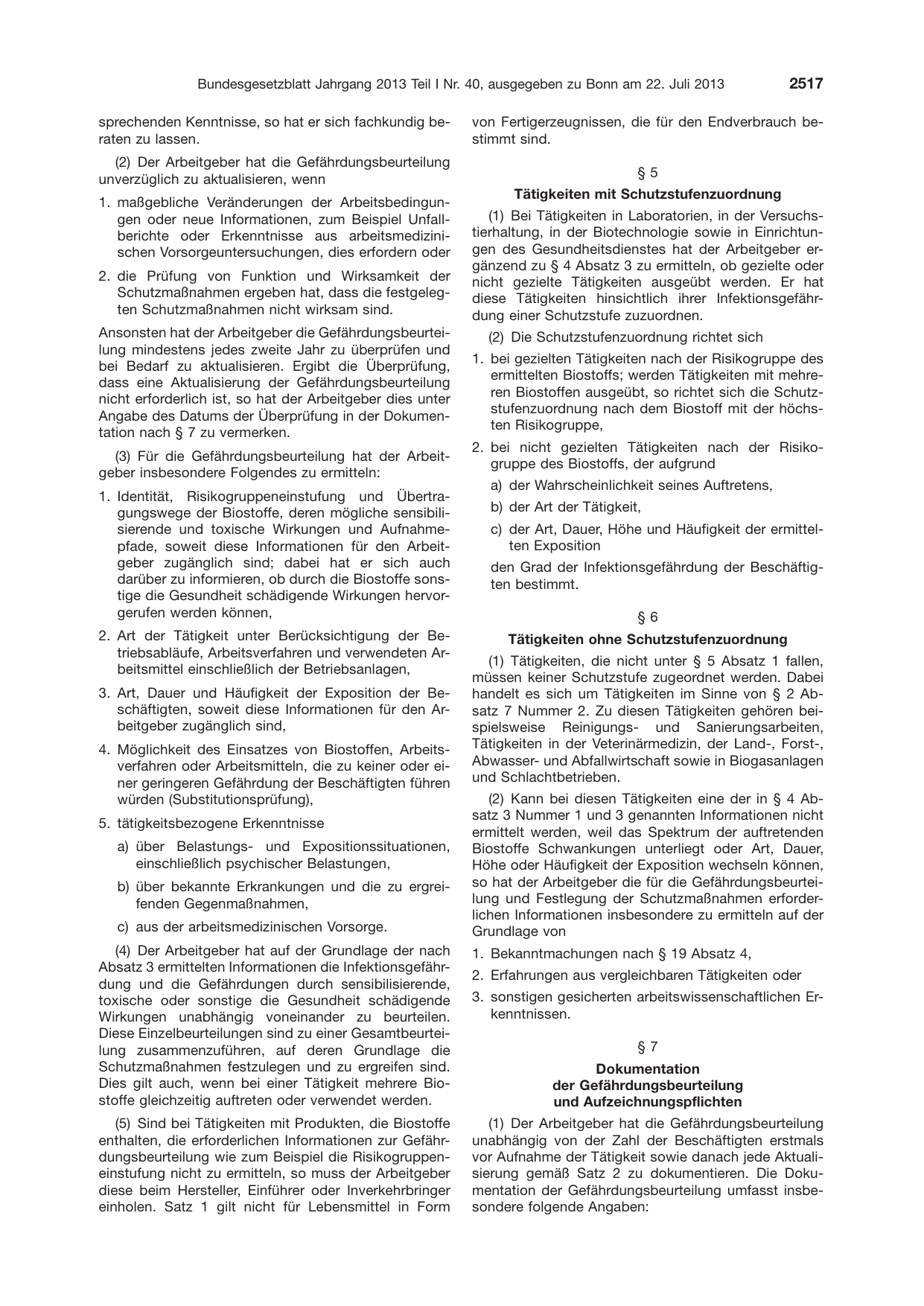 BGBl. 2013, Seite 2517 — Originalseite als Abbildung