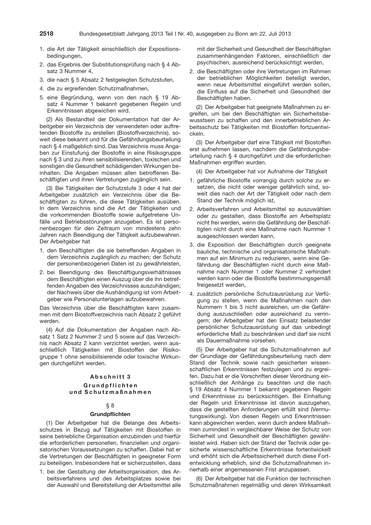 BGBl. 2013, Seite 2518 — Originalseite als Abbildung