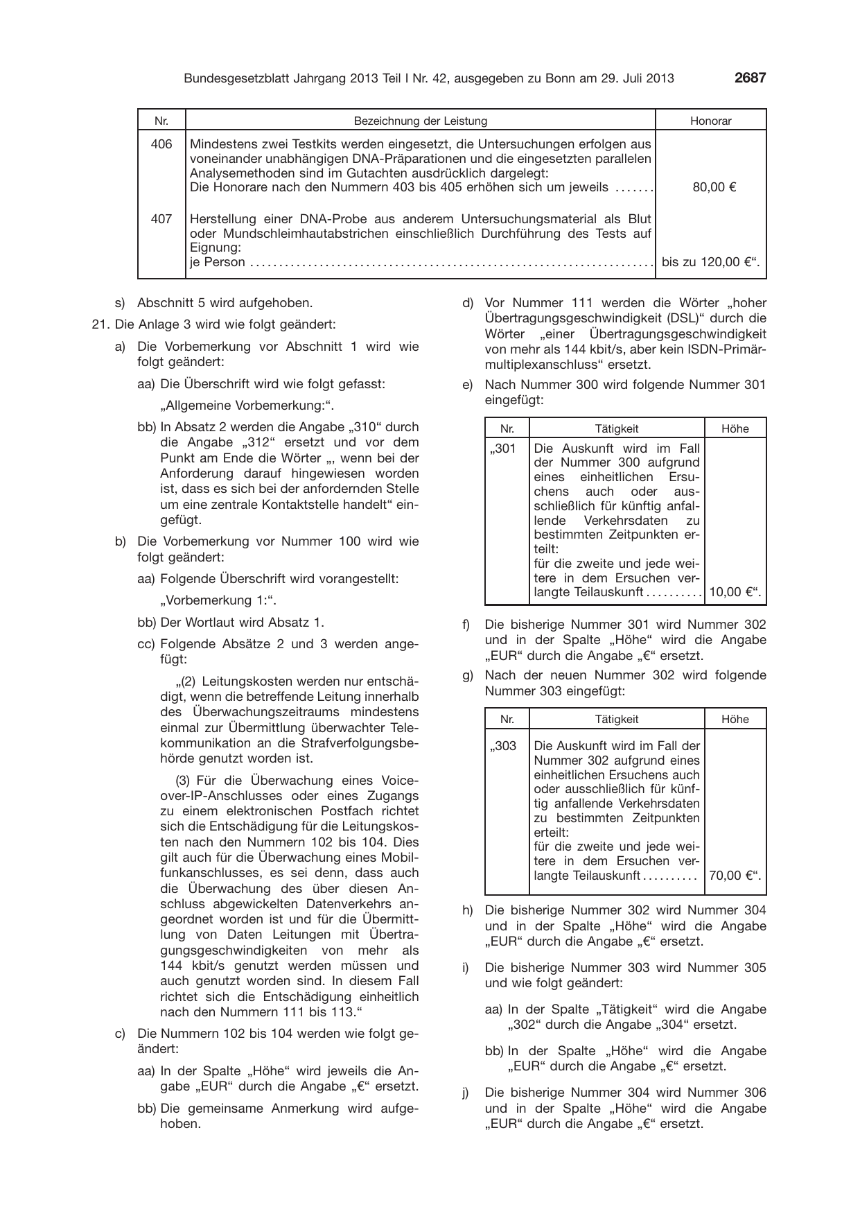 BGBl. 2013, Seite 2687 — Originalseite als Abbildung