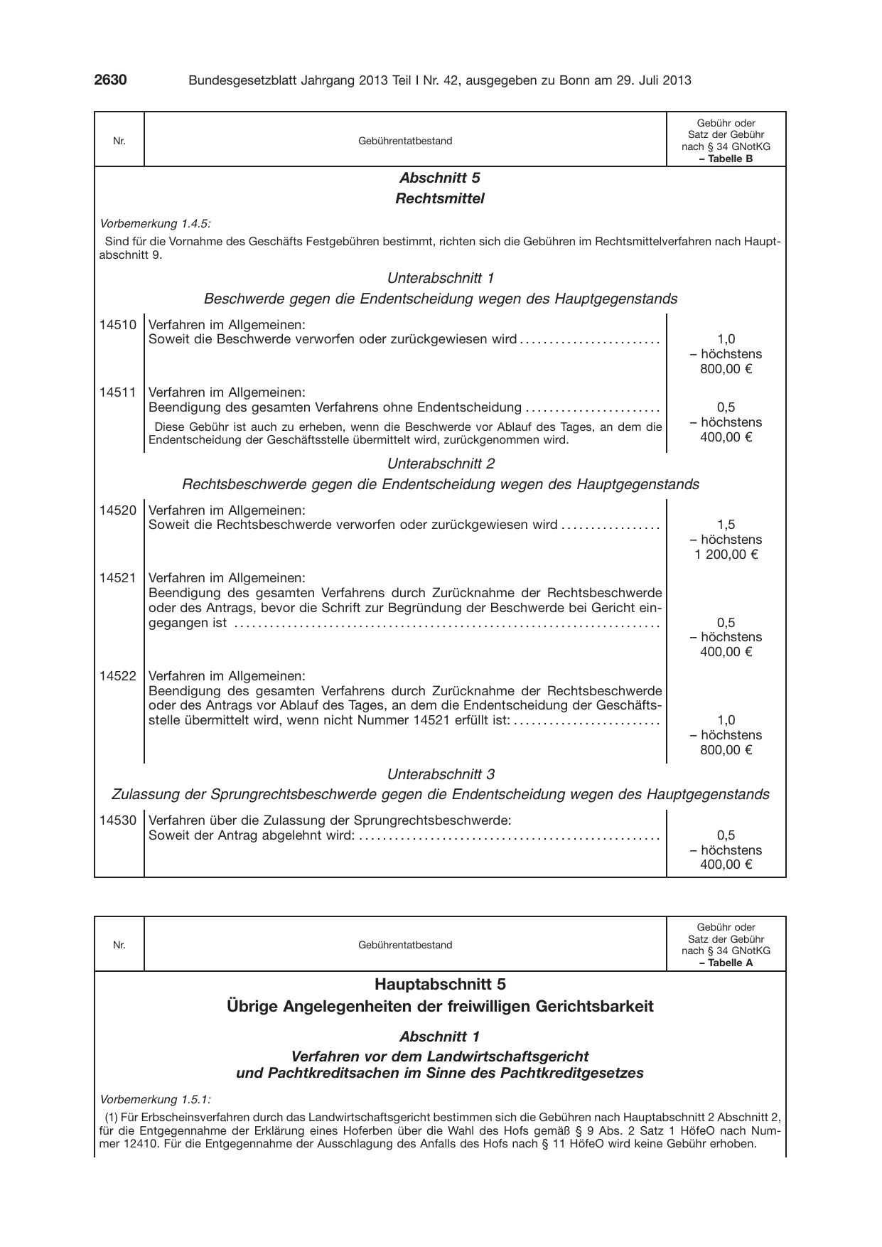 BGBl. 2013, Seite 2630 — Originalseite als Abbildung