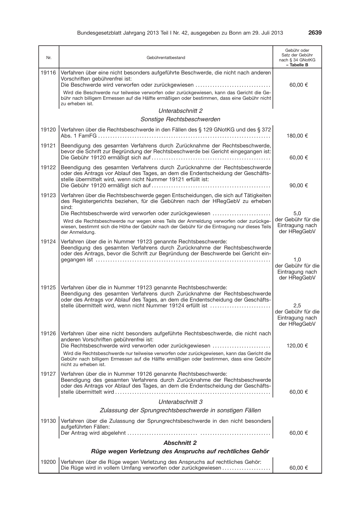 BGBl. 2013, Seite 2639 — Originalseite als Abbildung