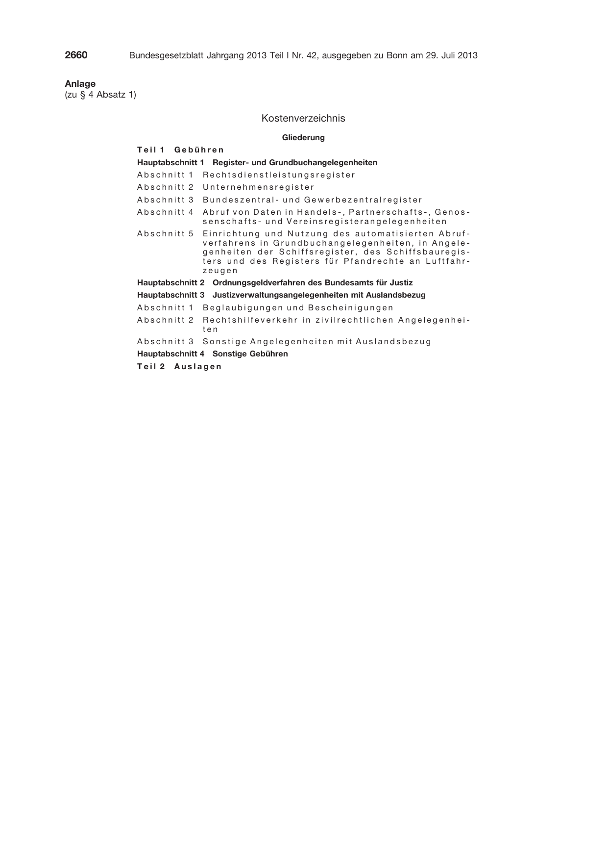 BGBl. 2013, Seite 2660 — Originalseite als Abbildung