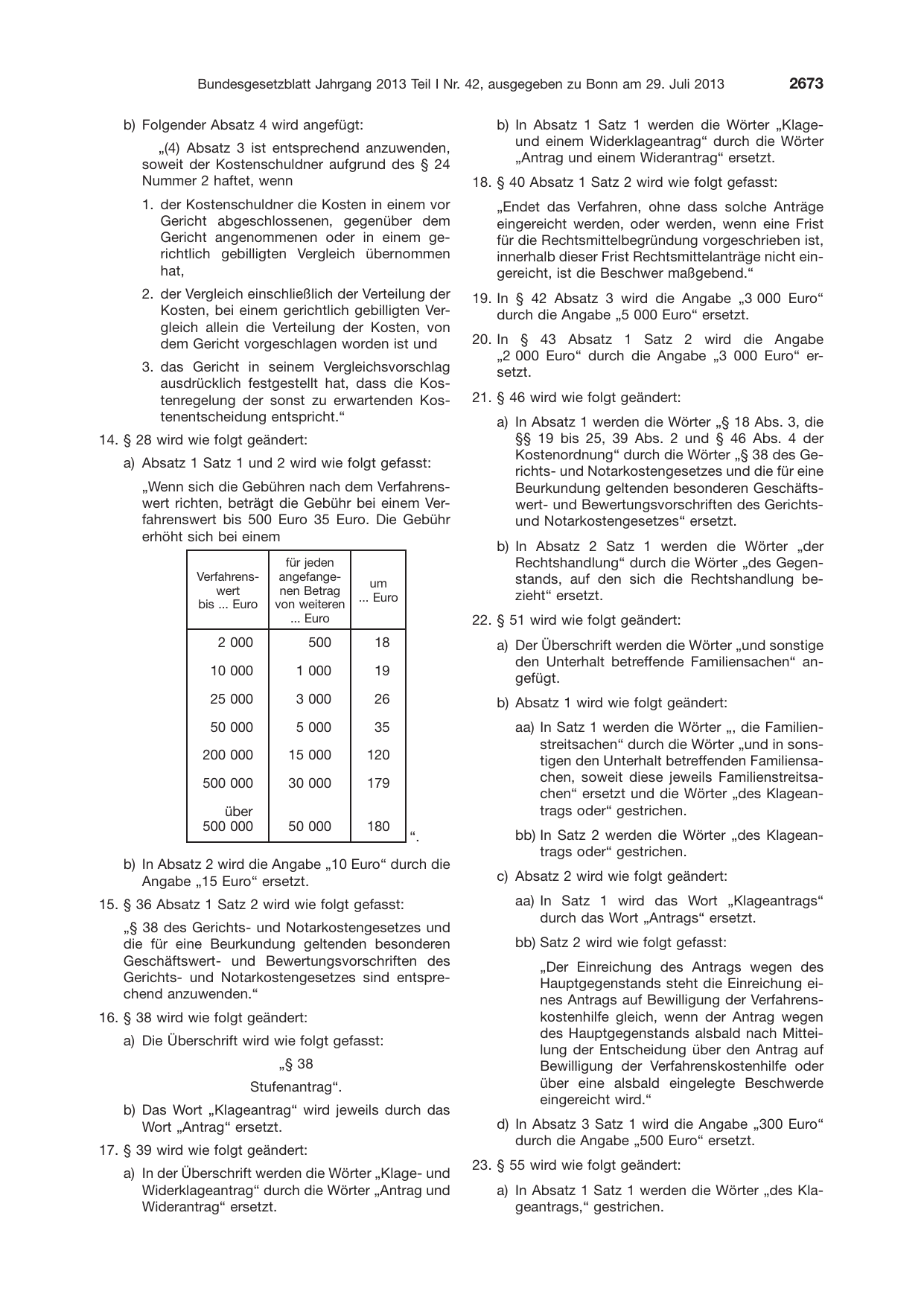 BGBl. 2013, Seite 2673 — Originalseite als Abbildung