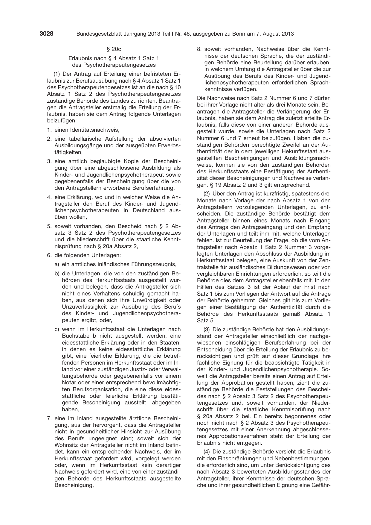 BGBl. 2013, Seite 3028 — Originalseite als Abbildung